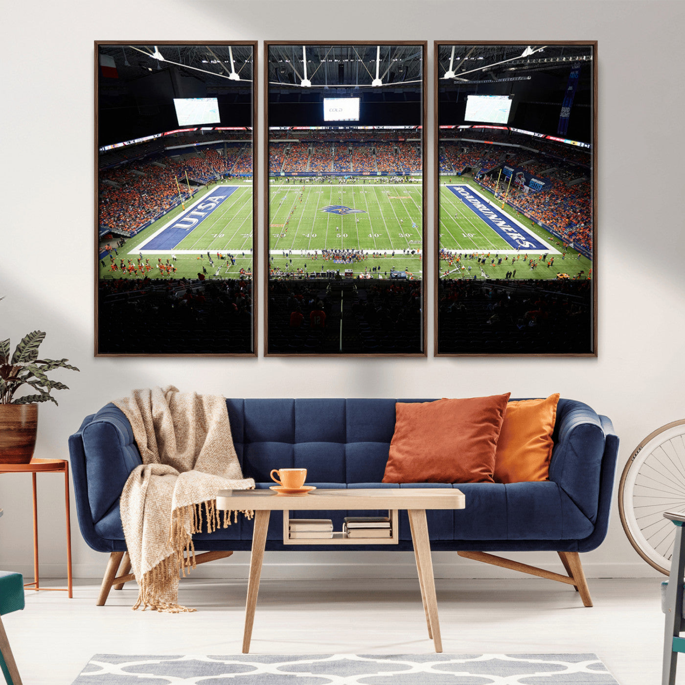 MGV-FC-48X32-3P - The University of Texas at San Antonio Roadrunners Football Team Print - San Antonio Alamodome Wall