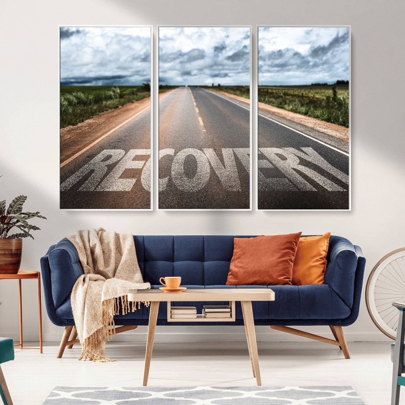 MGV-FC-48X32-3P - Recovery Road Wall Art Canvas Print