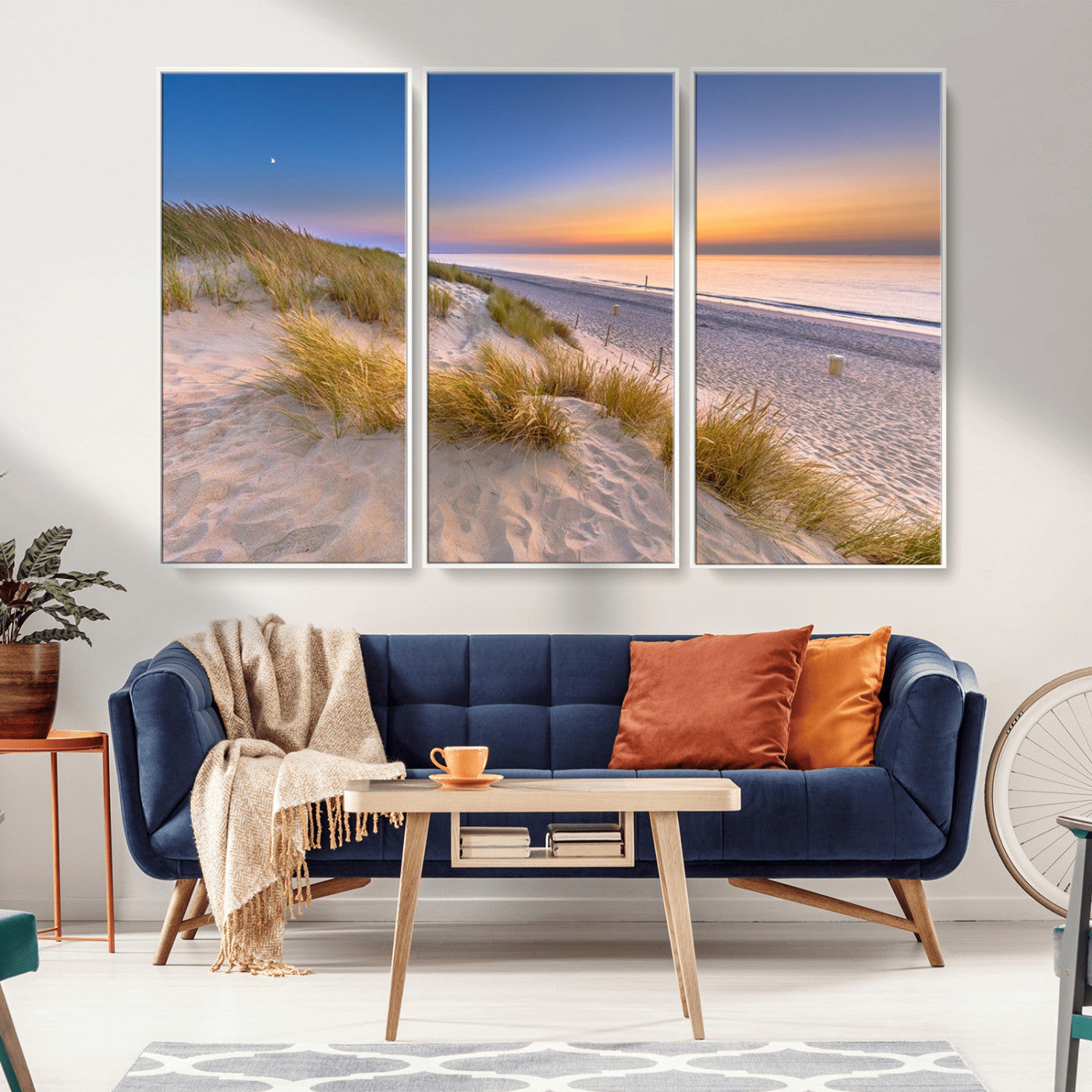 -Sunrise On The Beach Wall Art Canvas Print