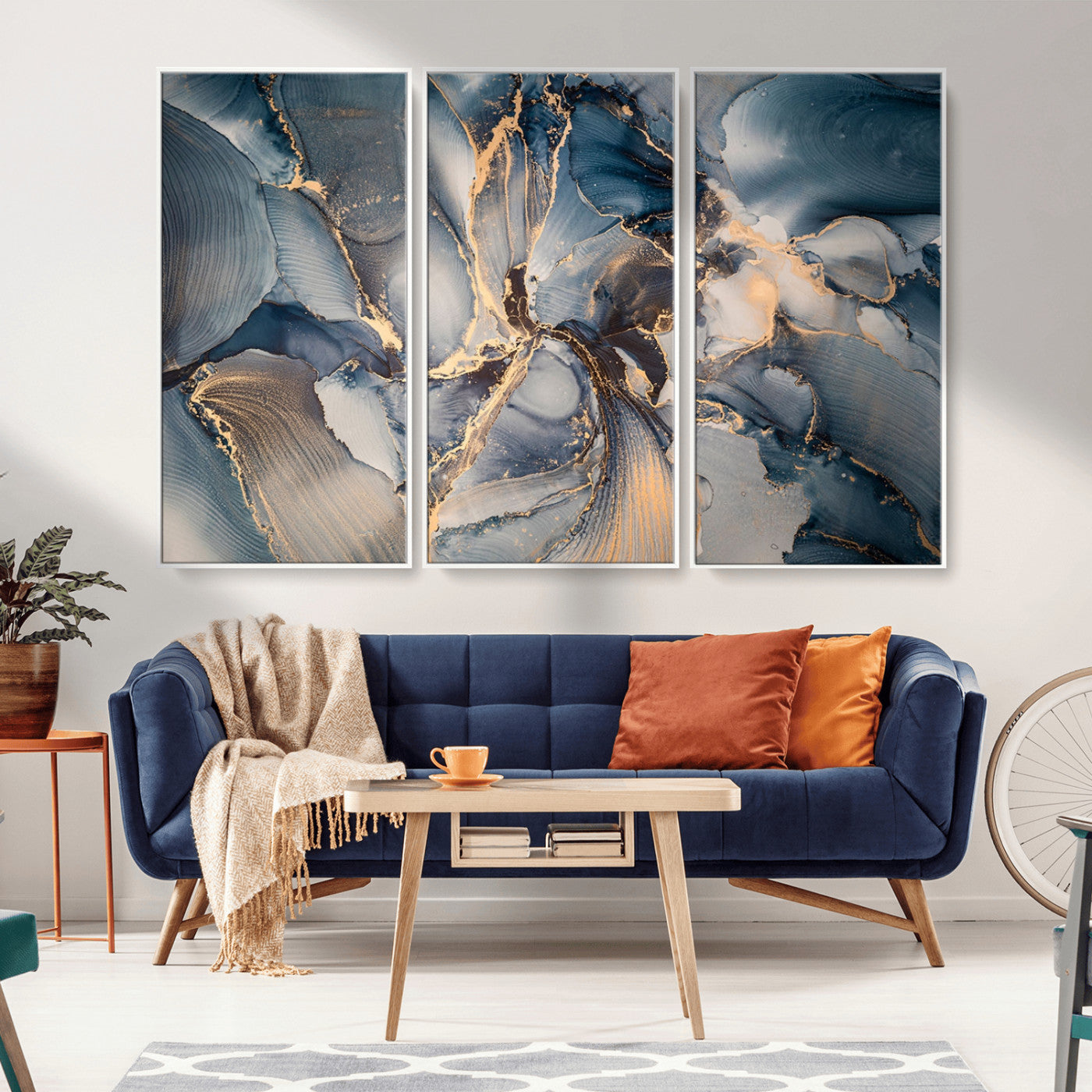 MGV-FC-48X32-3P - Abstract Wall Art Canvas Print for Modern Home Decor