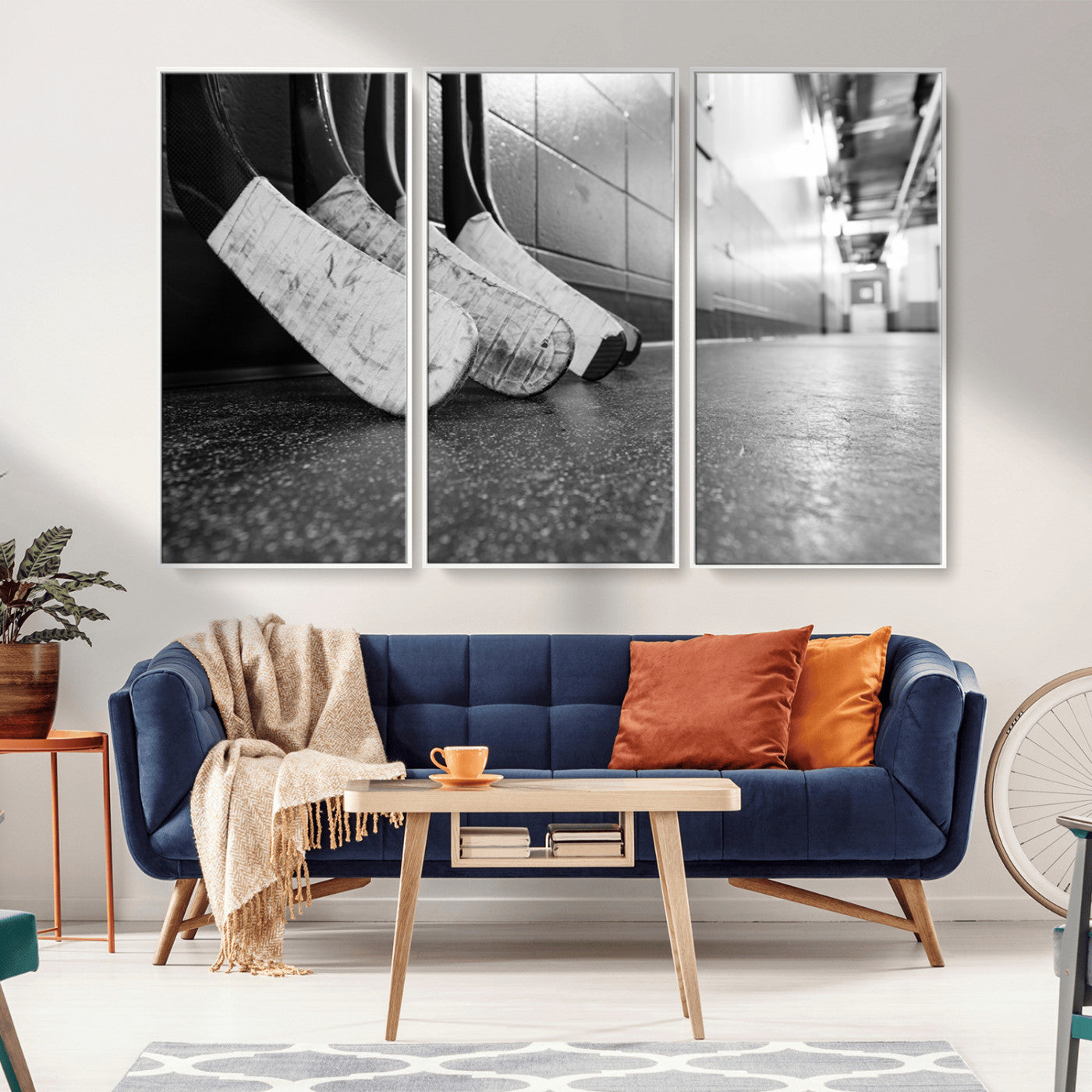 MGV-FC-48X32-3P - Ice Hockey Wall Art Canvas Print