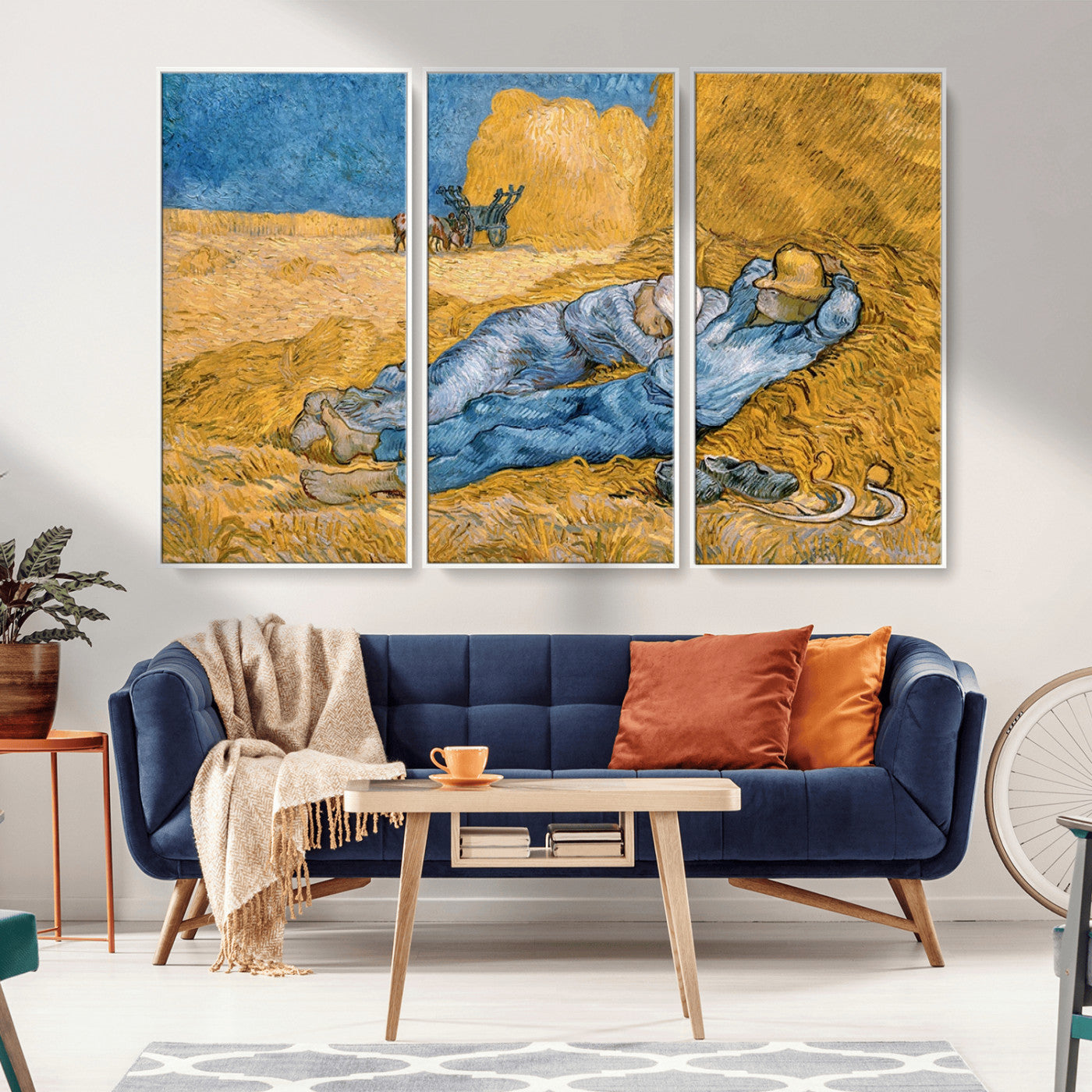 MGV-FC-48X32-3P - Master Artist Vincent Van Gogh Nature Wilderness Illustrs Fine Art Canvas Print