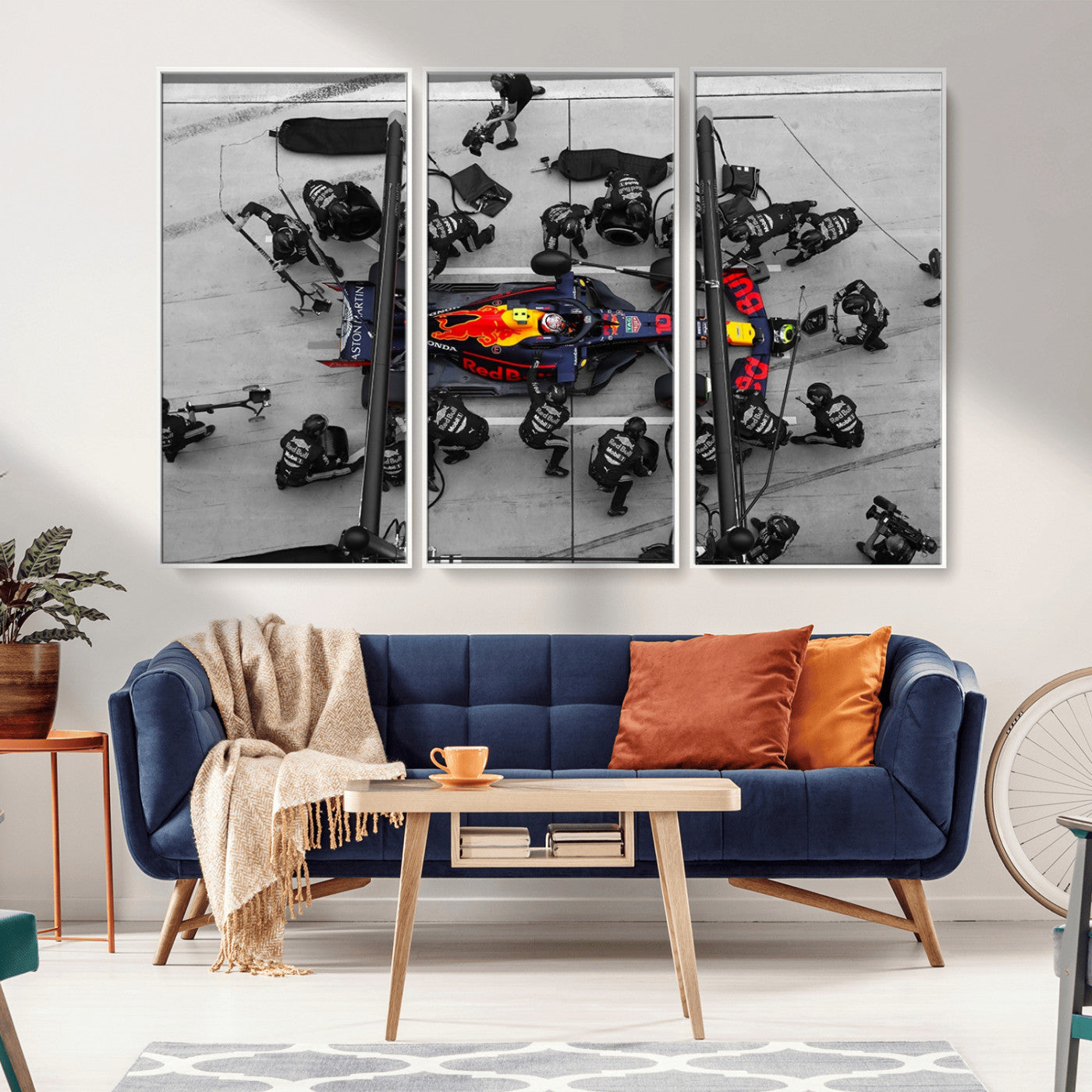 MGV-FC-48X32-3P - RedBull Formula 1 Canvas Wall Art Print