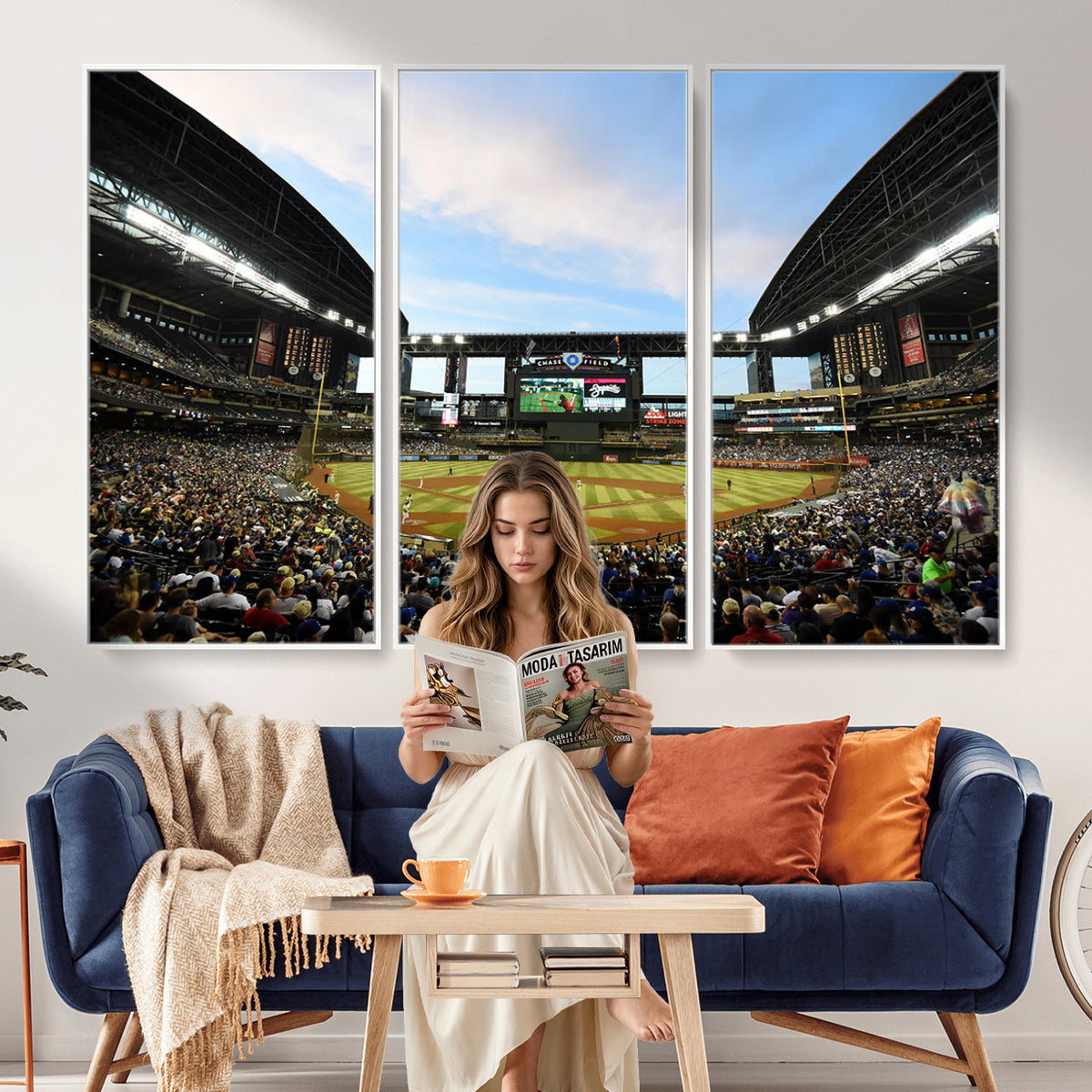 92672-MGV-CV-36X24 - Arizona Diamondbacks Team Print - Phoenix Chase Field