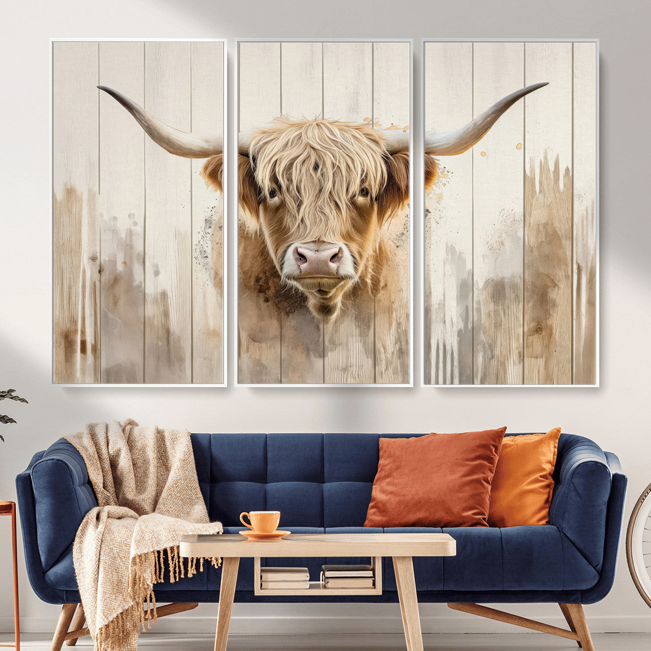 83059-MGV-CV-36X24 - Vibrant Autumn Landscape Canvas Wall Art - Fall Foliage and Mountain View Print for Home, Farmhouse, and Cozy Cabin Decor, Ready to Hang