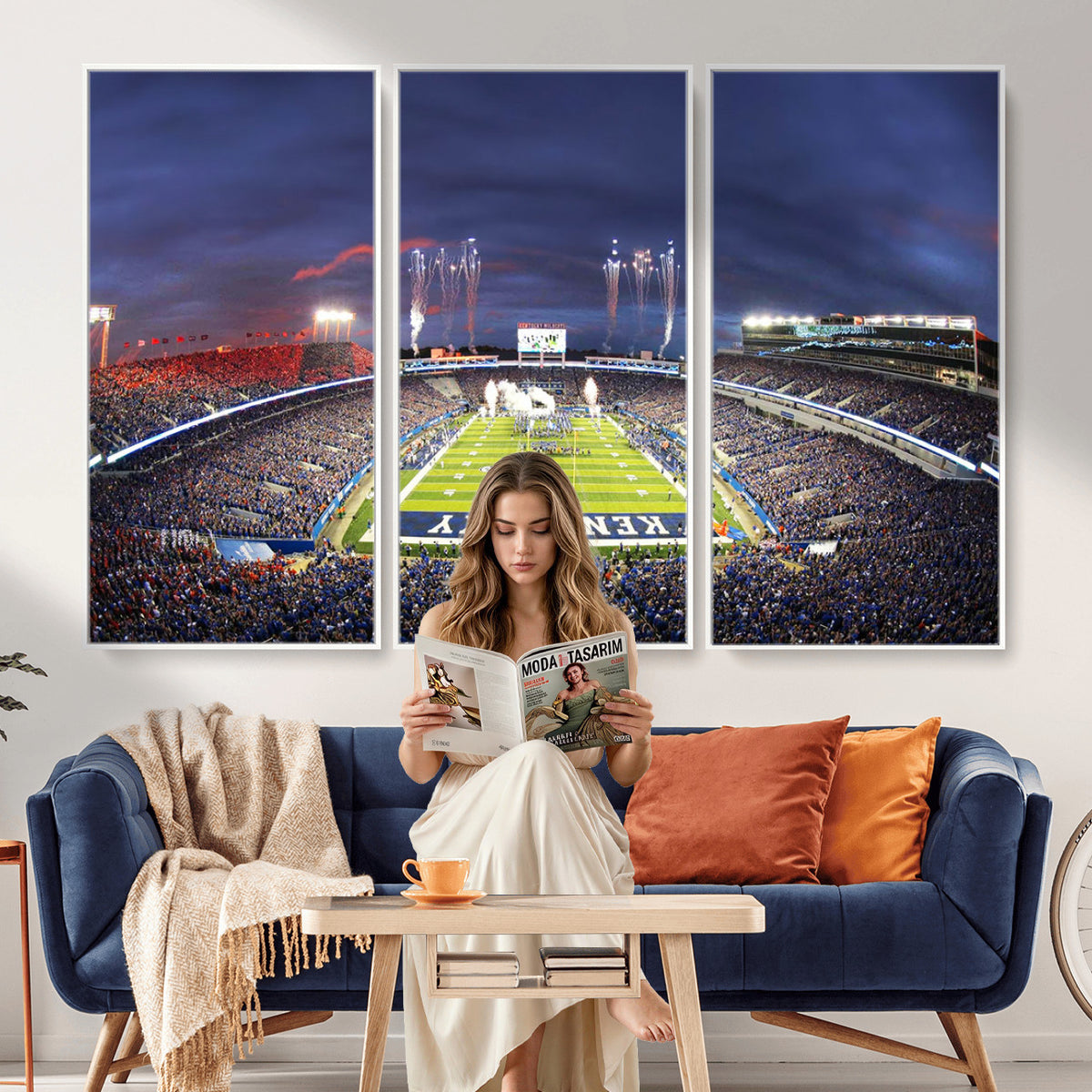 26008-MGV-CV-36X24 - Kroger Field Canvas Wall Art, Kentucky Stadium Wall Art