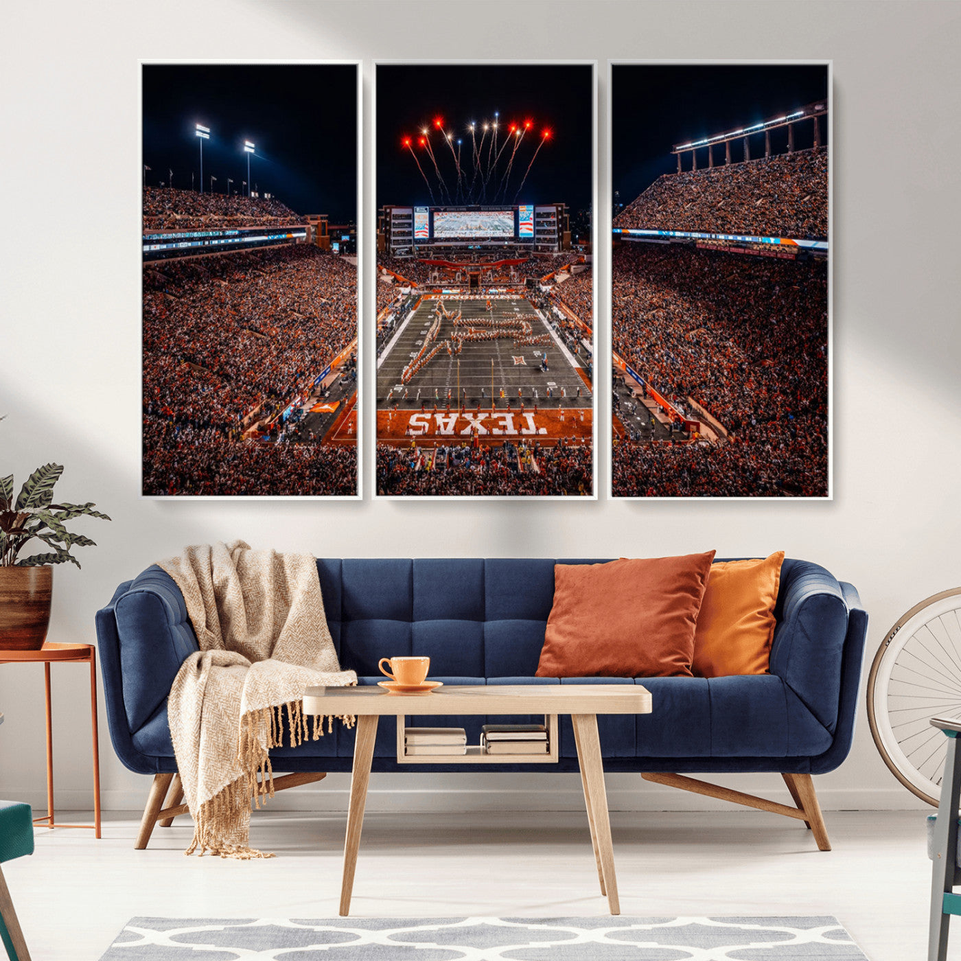 MGV-FC-48X32-3P - Texas Memorial Stadium Wall Art Canvas Print
