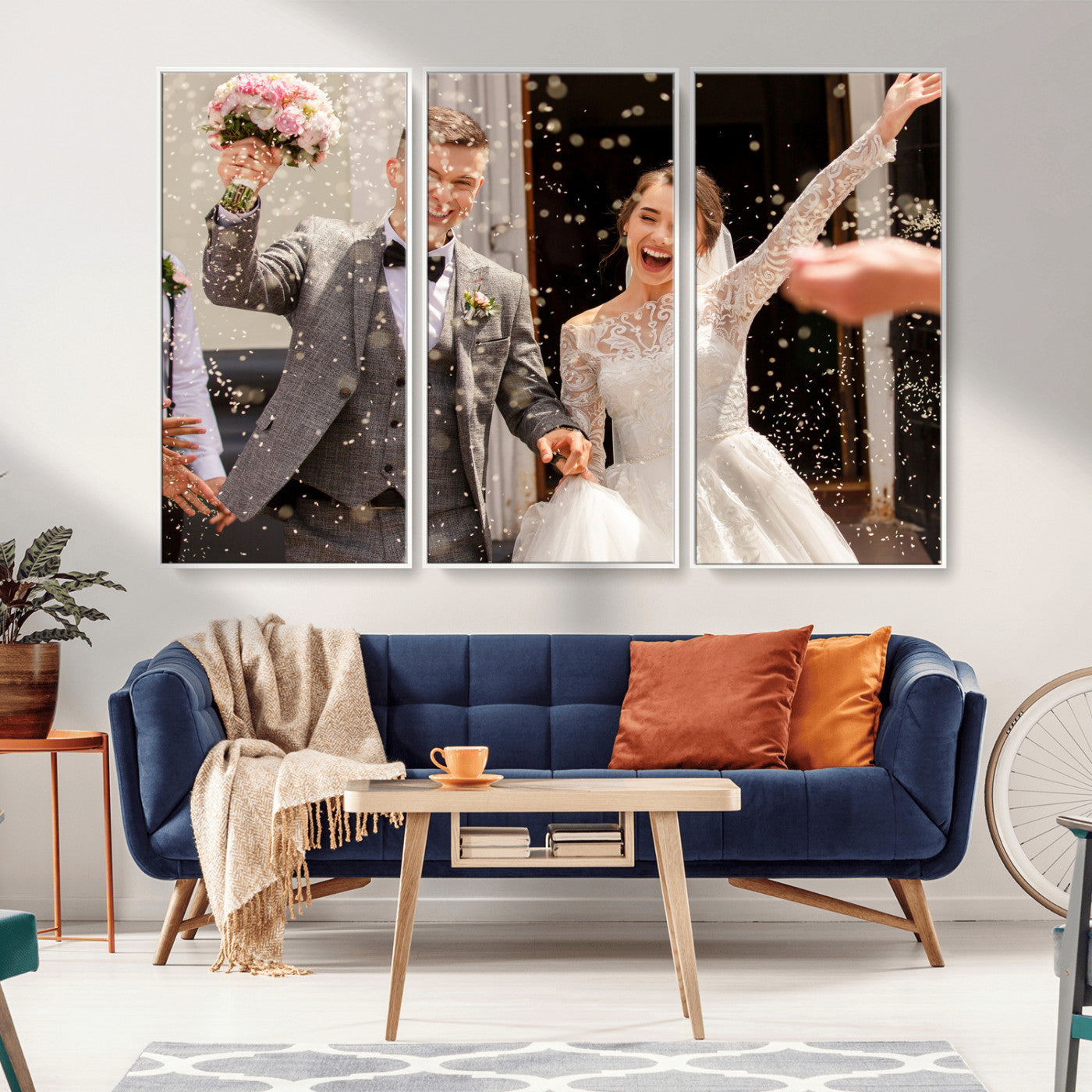 Framed Create Your Canvas Print - Personalized Wall Art for Home Decor Wall Art Print, Create Your Own Photo Canvas Print