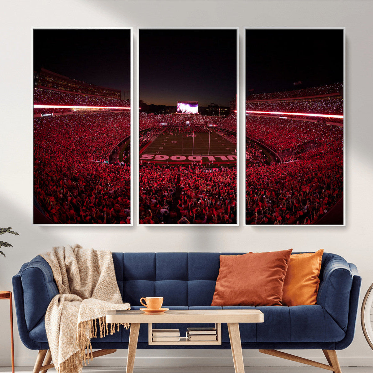 38331045-MGV-CV-36X24-Dooley Stadium Wall Art, Sports Arena Canvas Print, Dooley Field Sanford Stadium Artwork for Home, Office