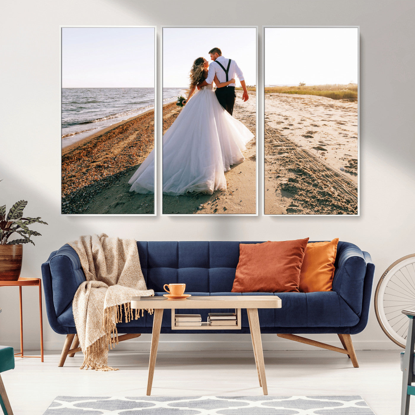 CSTM6030-MGV-FC-48X32-3P_White-Personalized Custom Photo Print - Customize Wall Art for Home Decor Wall Art Print, Create Your Own