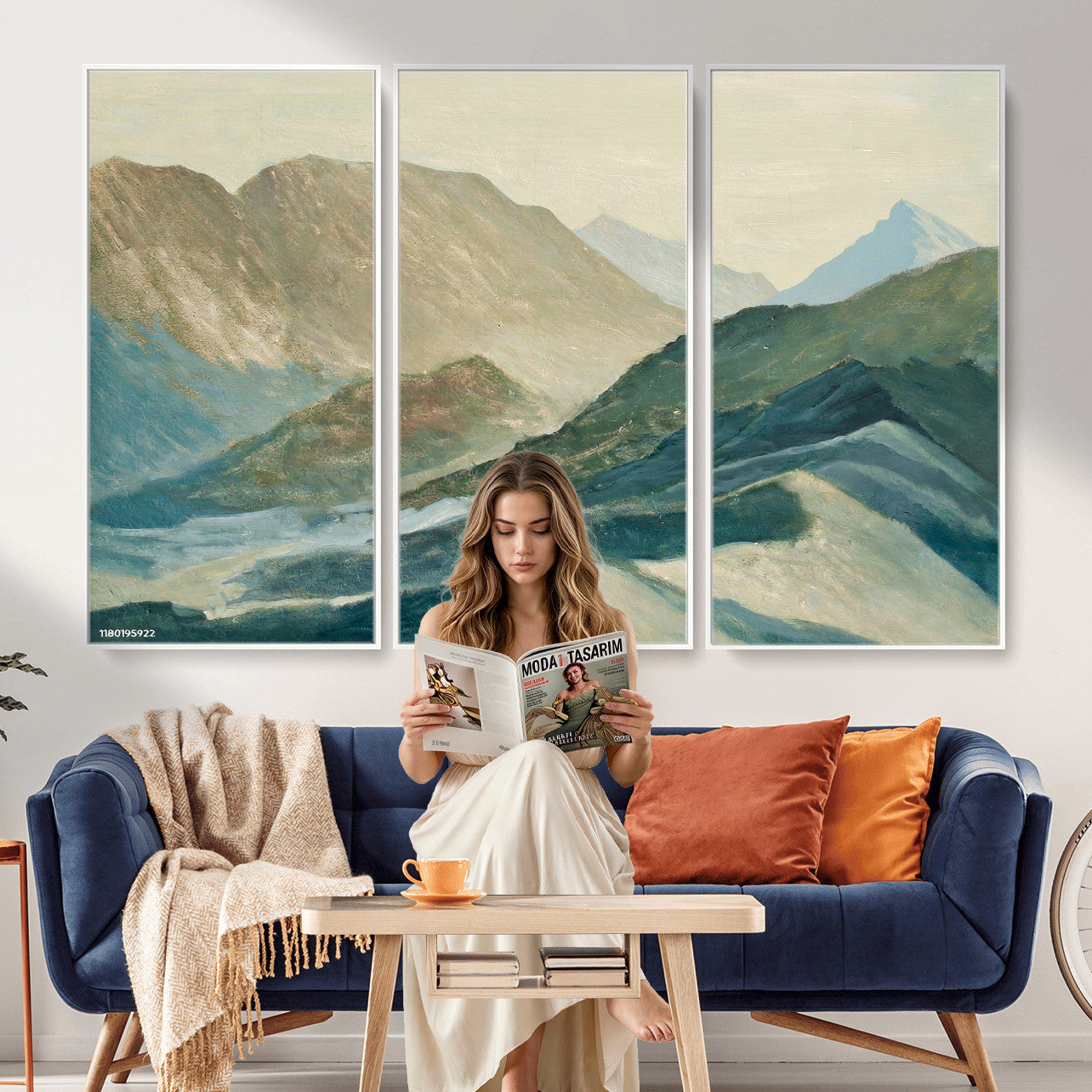 33629523-MGV-CV-36X24 - Shemelina Mountain Landscape, Mountains at Dawn Wall Art Canvas Print