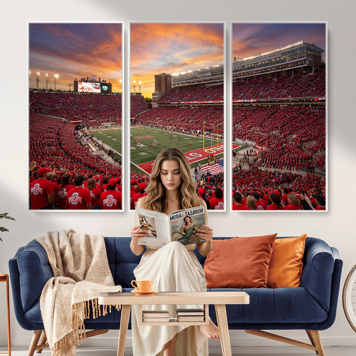 73119077-MGV-CV-36X24 - Stadium Wall Art Canvas Print