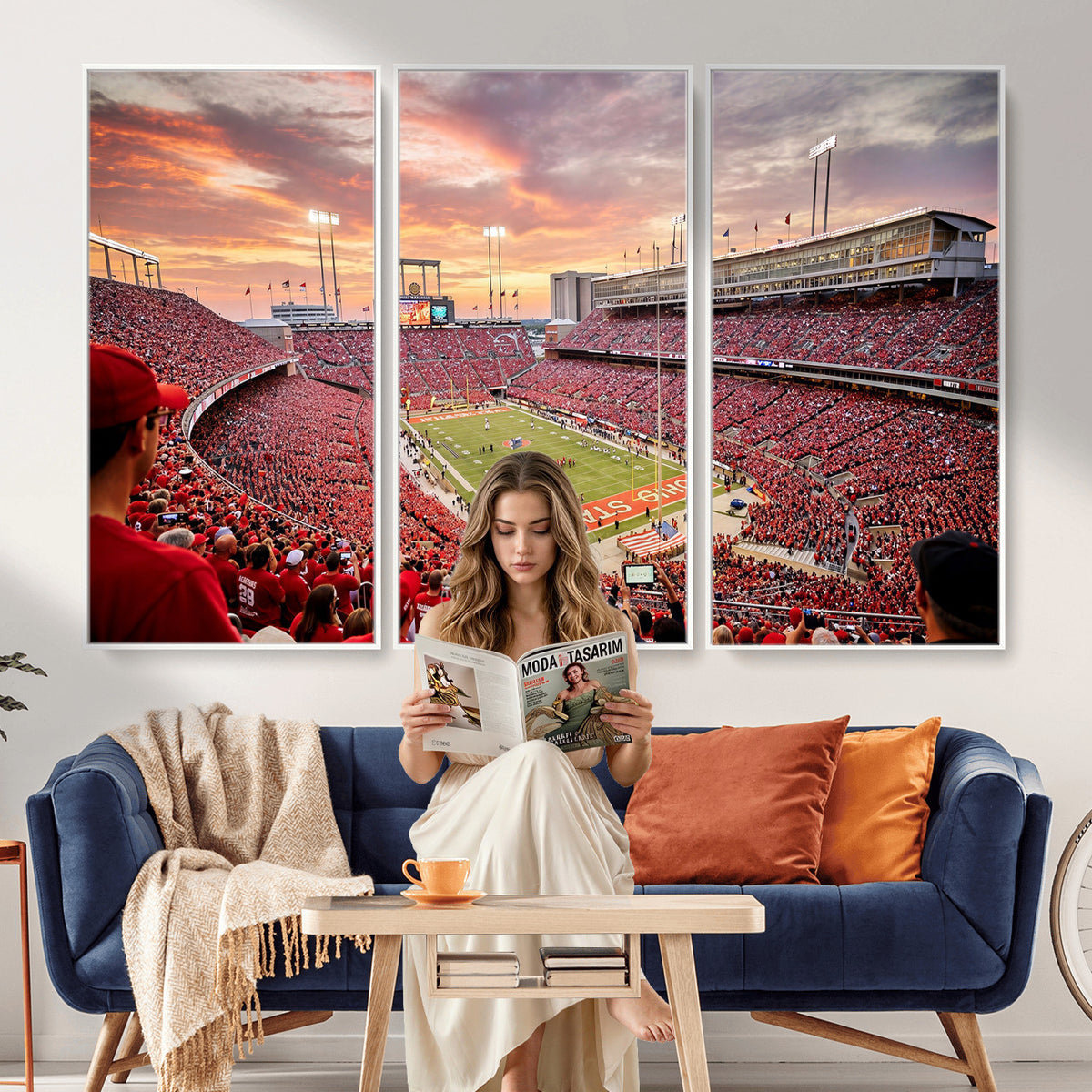 94754966-MGV-CV-36X24 - Stadium Wall Art Canvas Print