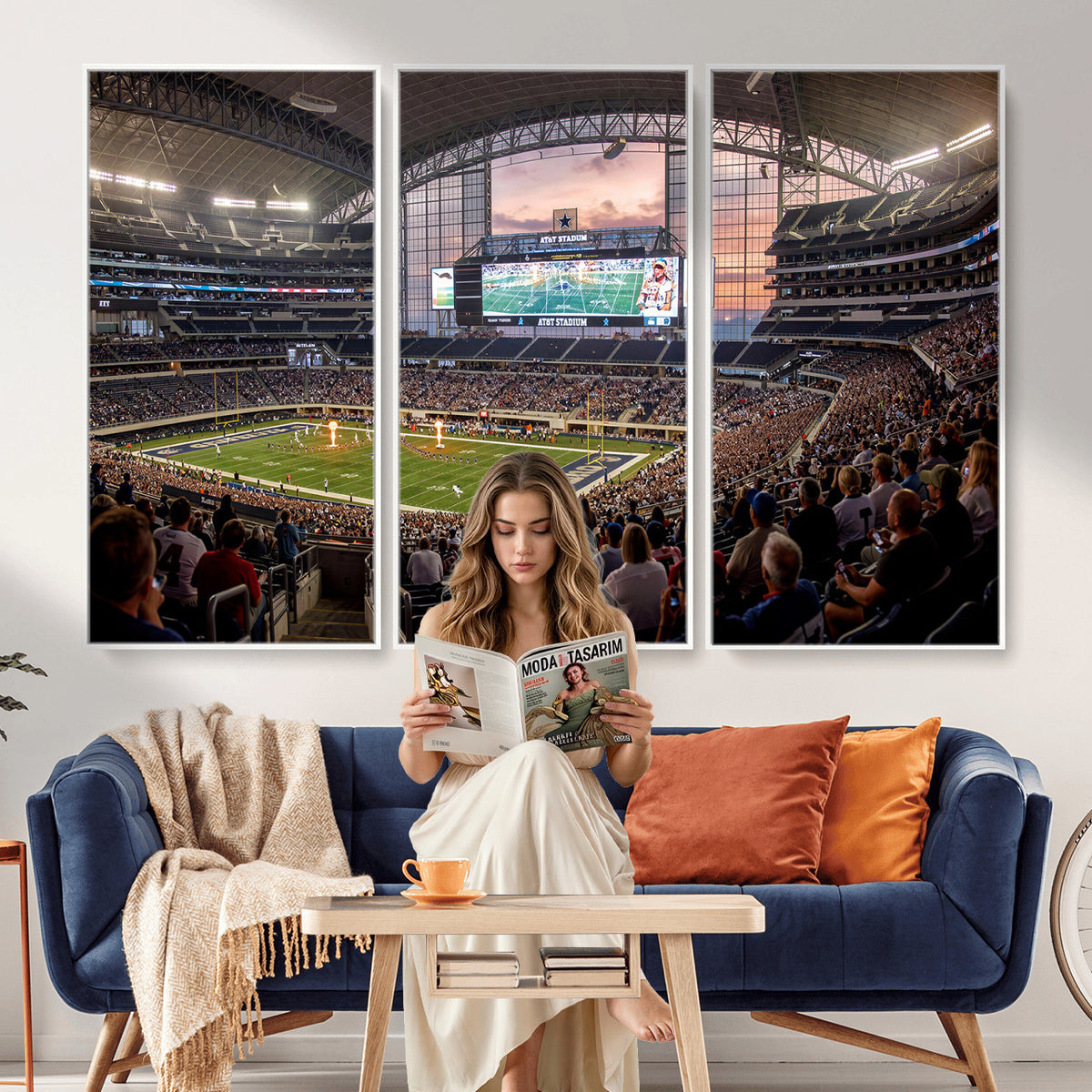61524160-MGV-CV-36X24 - Stadium Wall Art Canvas Print