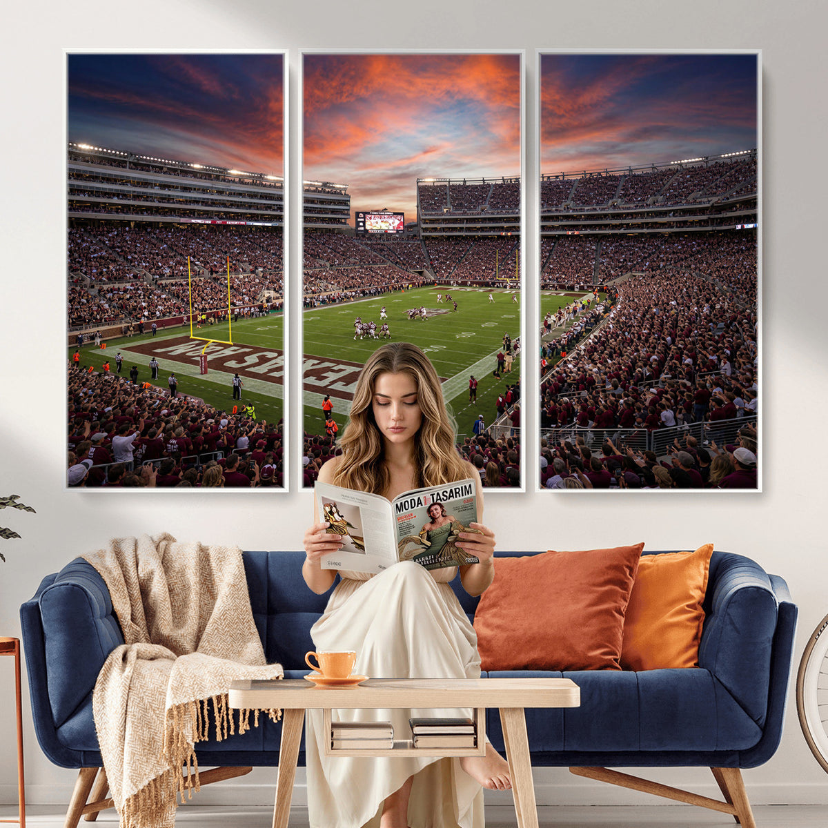 44328991-MGV-CV-36X24 - Stadium Wall Art Canvas Print