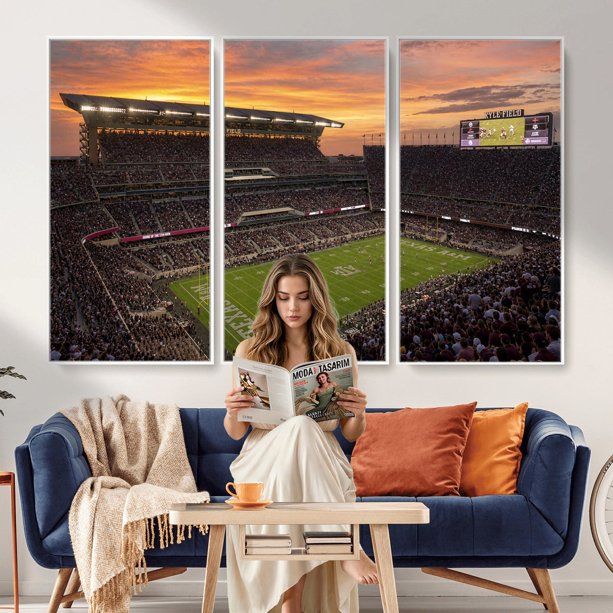 77401853-MGV-CV-36X24 - Stadium Wall Art Canvas Print