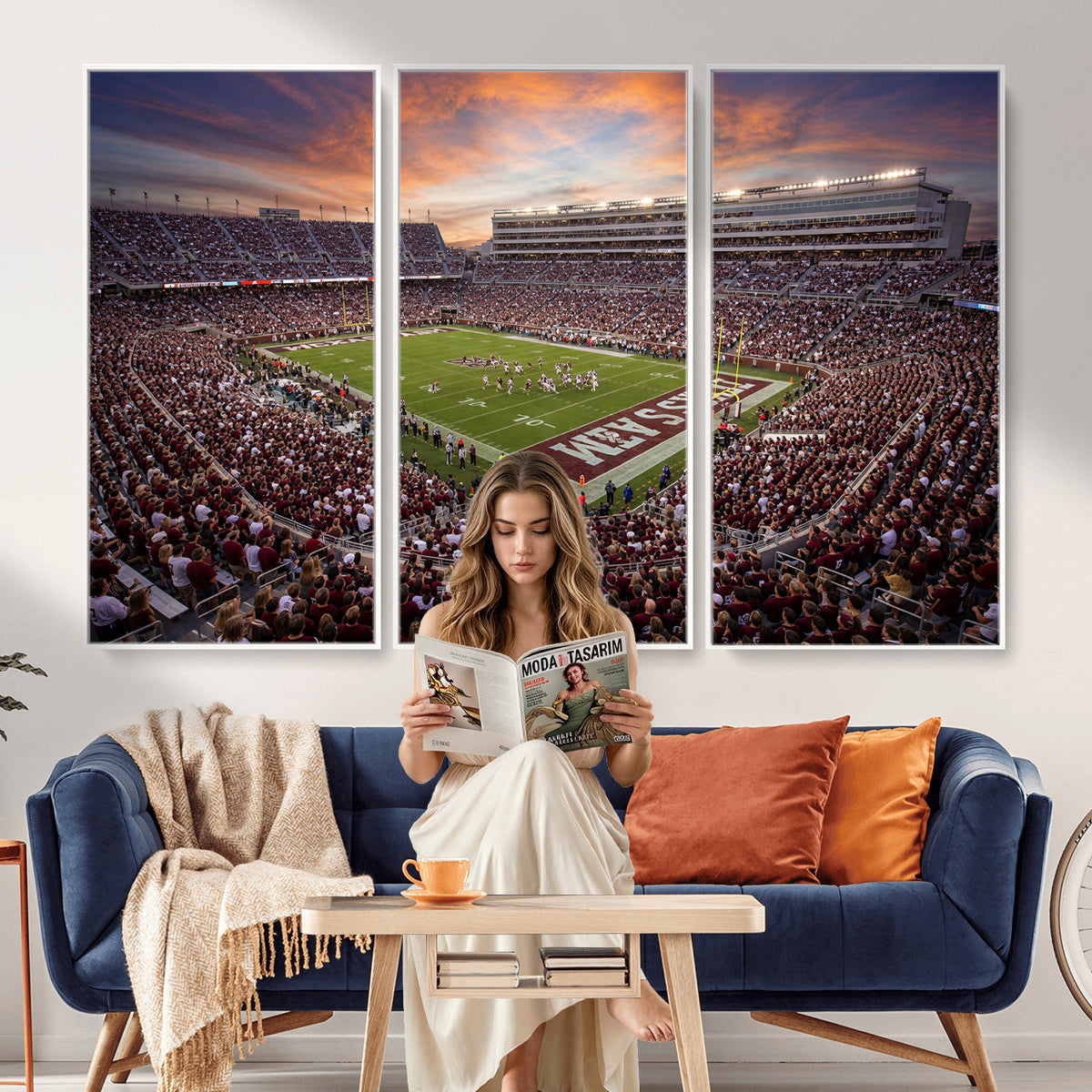 66624578-MGV-CV-36X24 - Stadium Wall Art Canvas Print