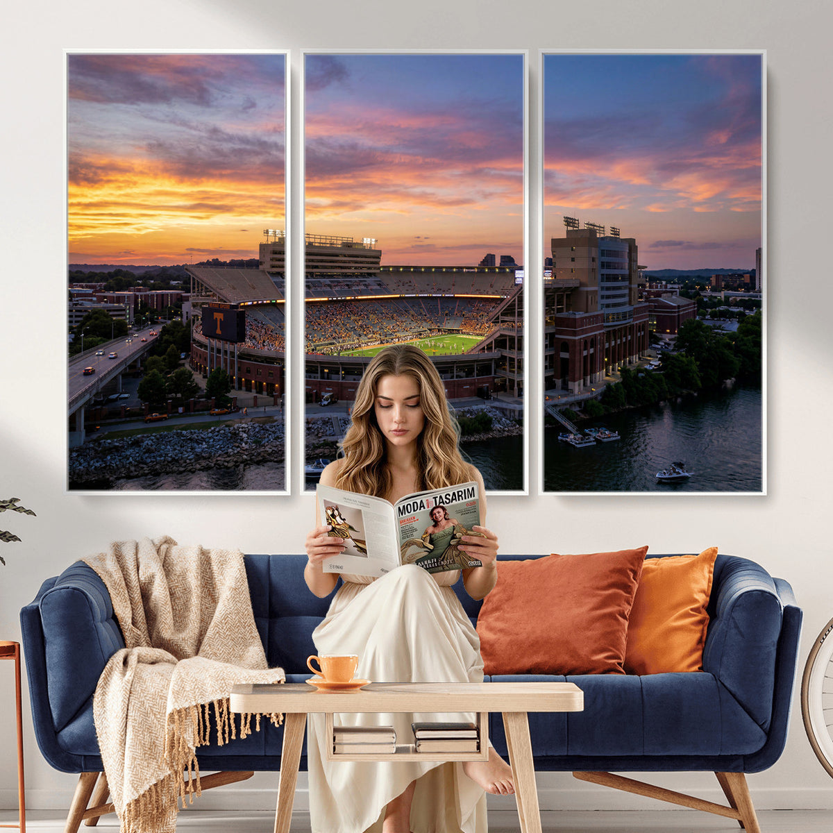 61093642-MGV-CV-36X24 - Stadium Wall Art Canvas Print