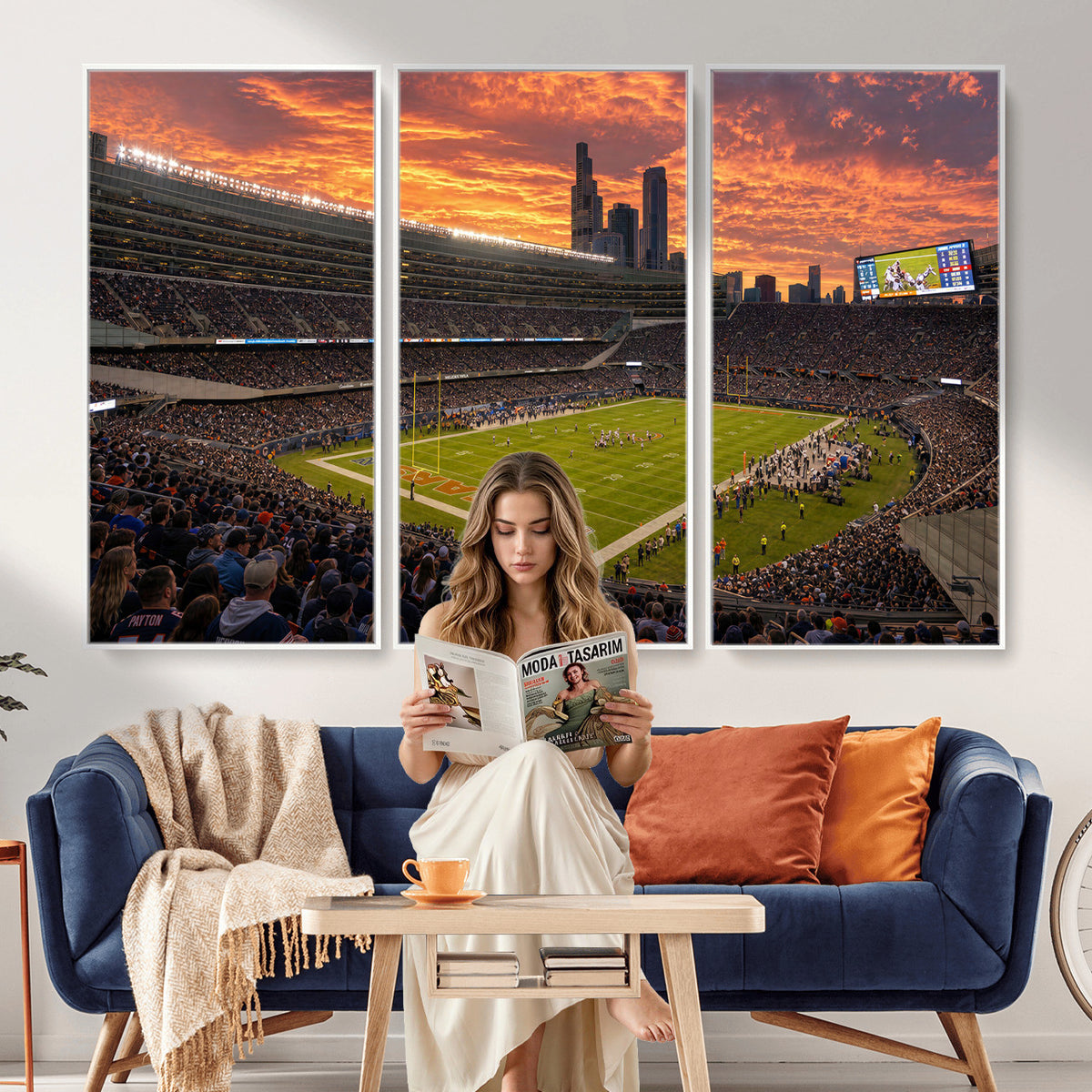 25159364-MGV-CV-36X24 - Stadium Wall Art Canvas Print