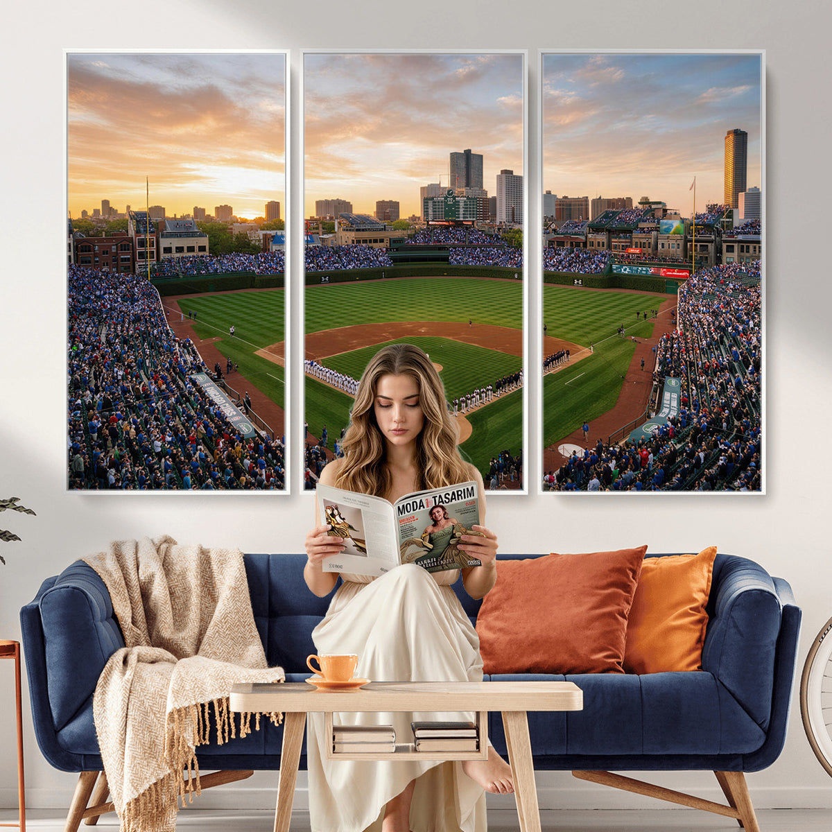 76885212-MGV-CV-36X24 - Stadium Wall Art Canvas Print