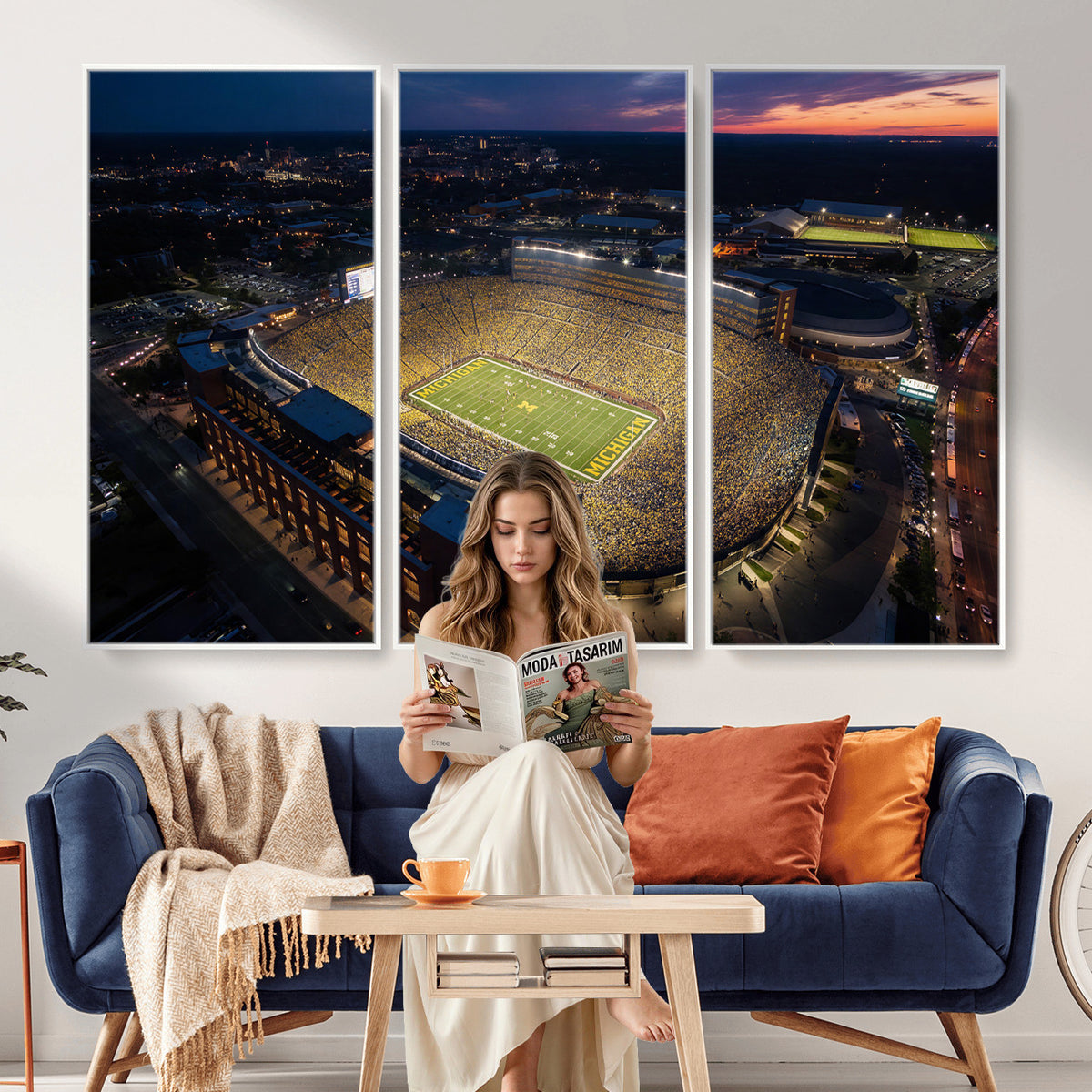 61127284-MGV-CV-36X24 - Stadium Wall Art Canvas Print