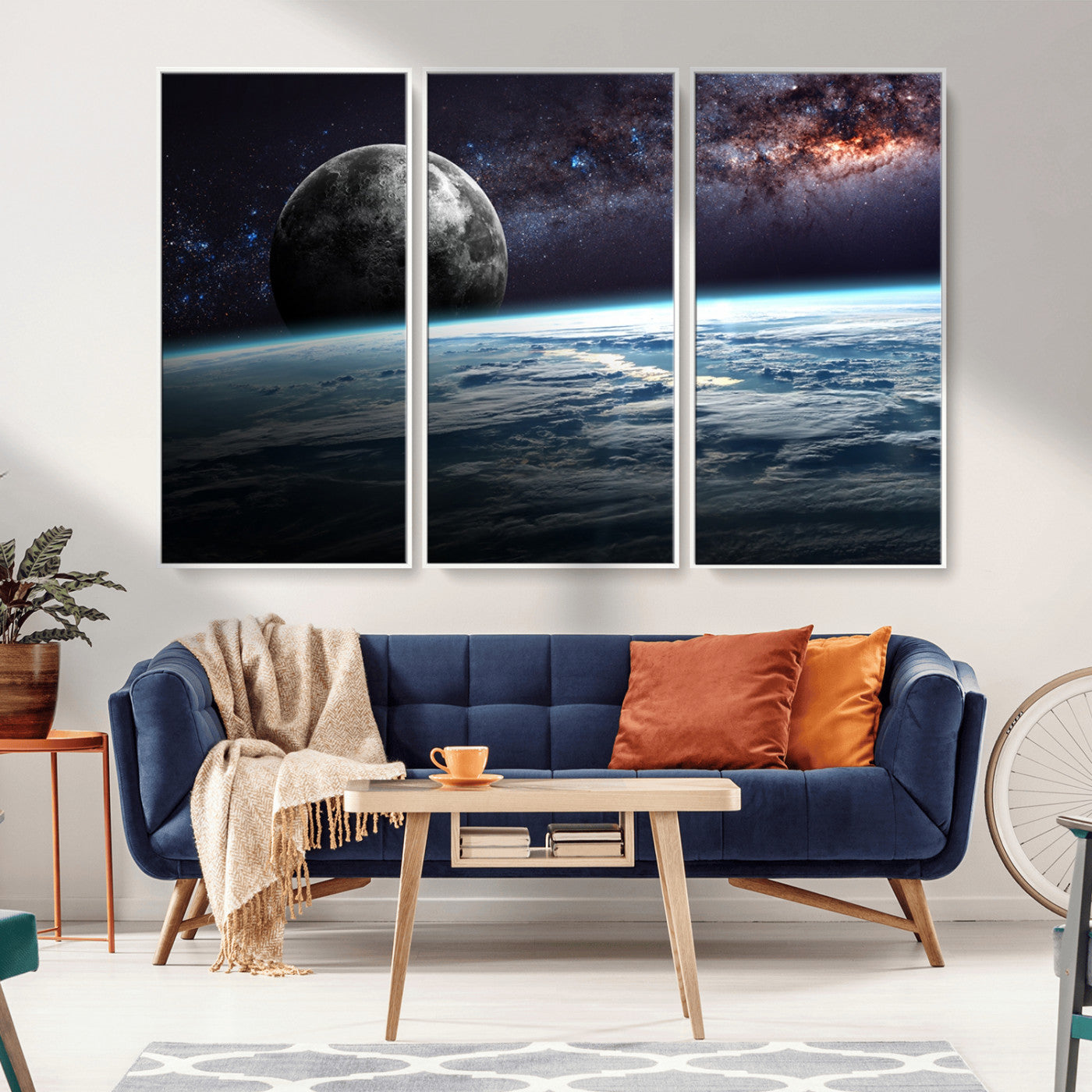 MGV-FC-48X32-3P - Space and Planet Canvas Print