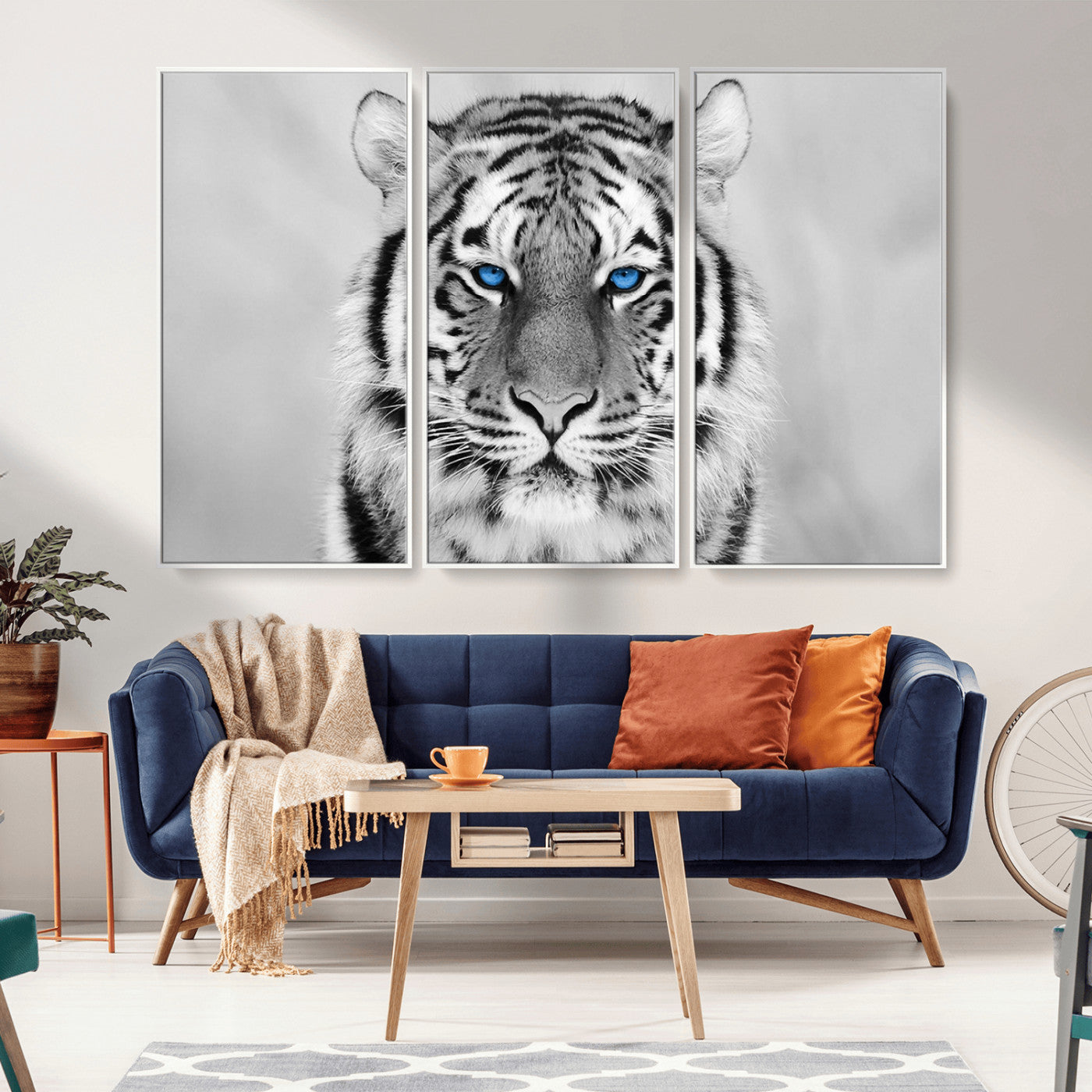 MGV-FC-48X32-3P - Tiger Canvas Artwork Wall Art Print