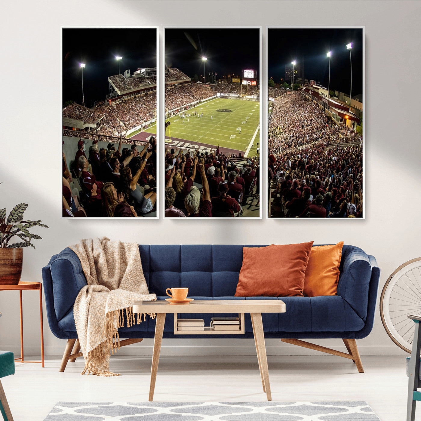 MGV-FC-48X32-3P - Washington-Grizzly Stadium Canvas Print, American Football Wall Art Canvas Print, Stadium Sport Wall
