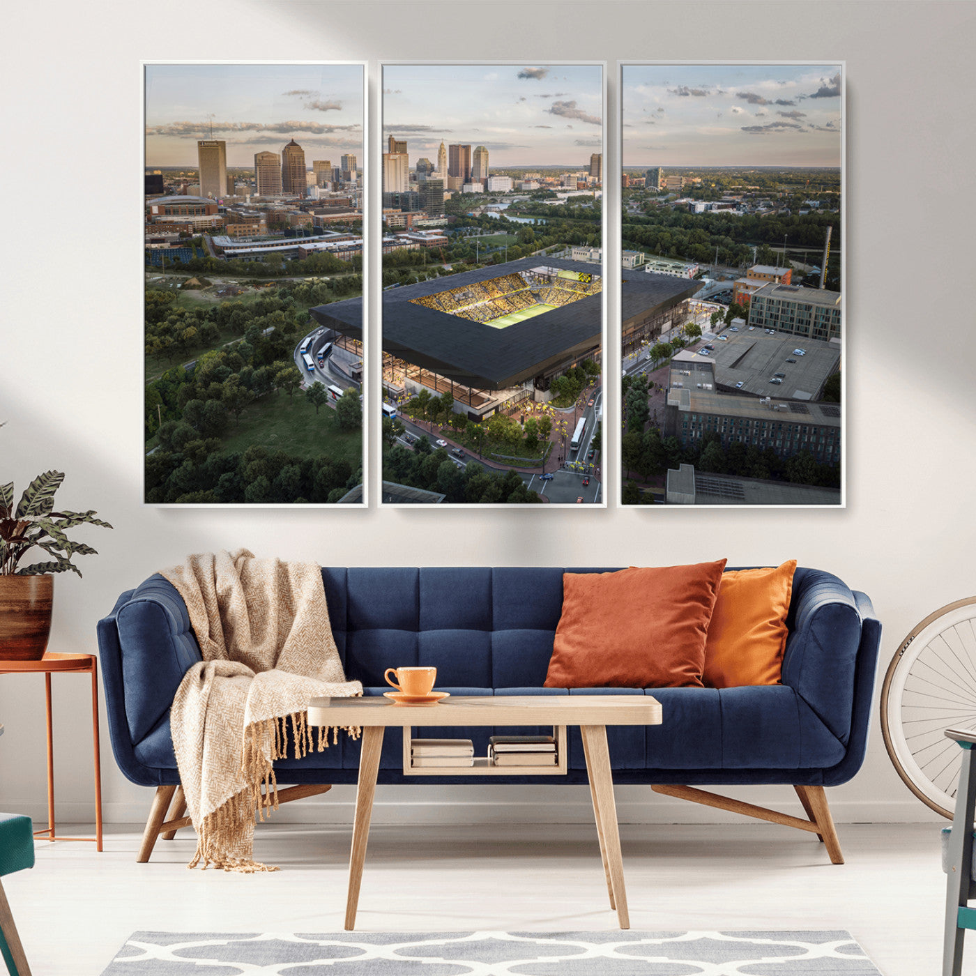 MGV-FC-48X32-3P - Columbus Crew Soccer Team Print - Columbus Crew Stadium Wall Art, Columbus Crew Soccer Wall Art