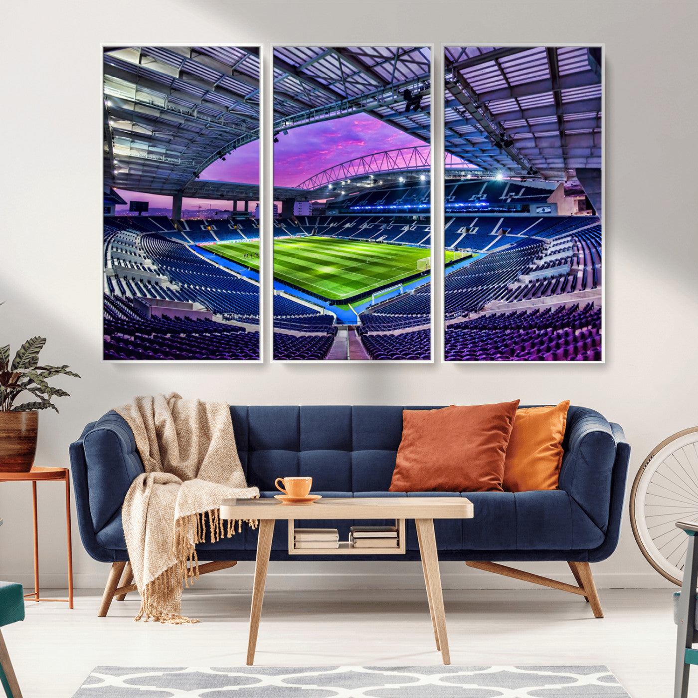 MGV-FC-48X32-3P - FC Porto Soccer Team Print Canvas- Dragon Stadium Wall Art Canvas Print