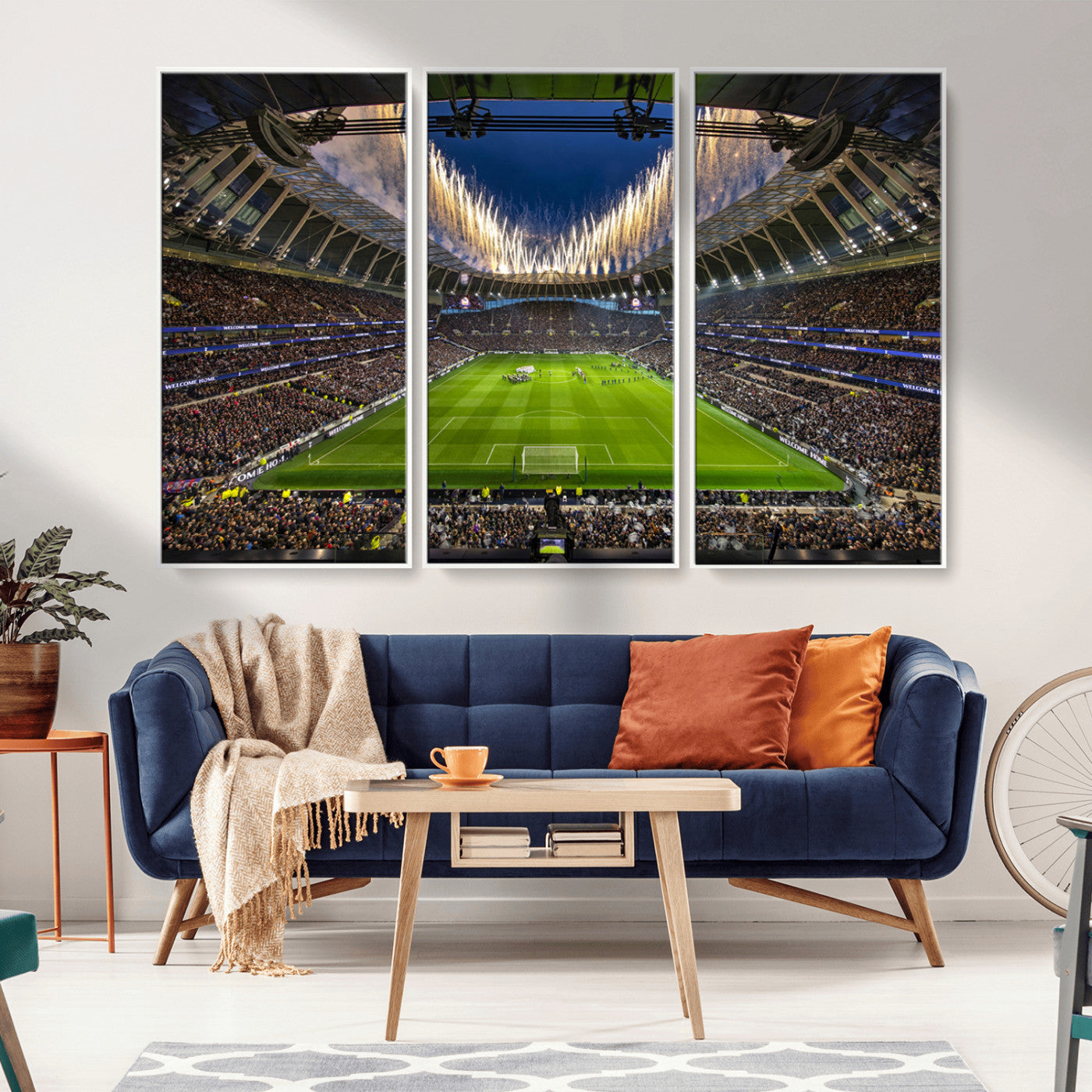 MGV-FC-48X32-3P - Tottenham Hotspur Football Team Print - London Tottenham Hotspur Stadium Wall Art Canvas Print