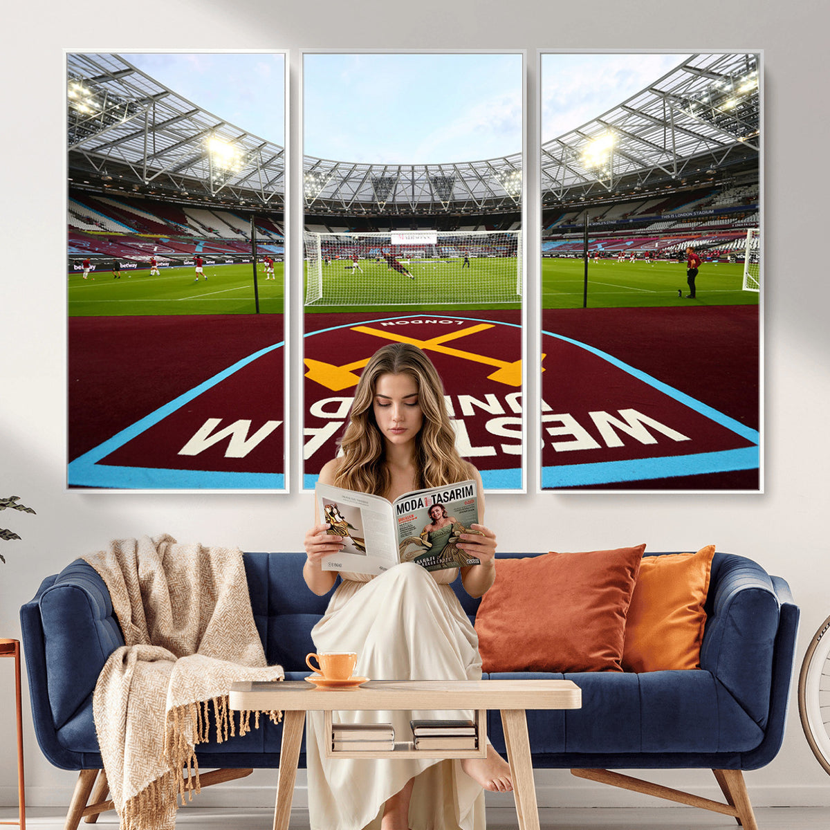 77367-MGV-CV-36X24 - West Ham United FC Stadium Canvas Wall Art, London Stadium