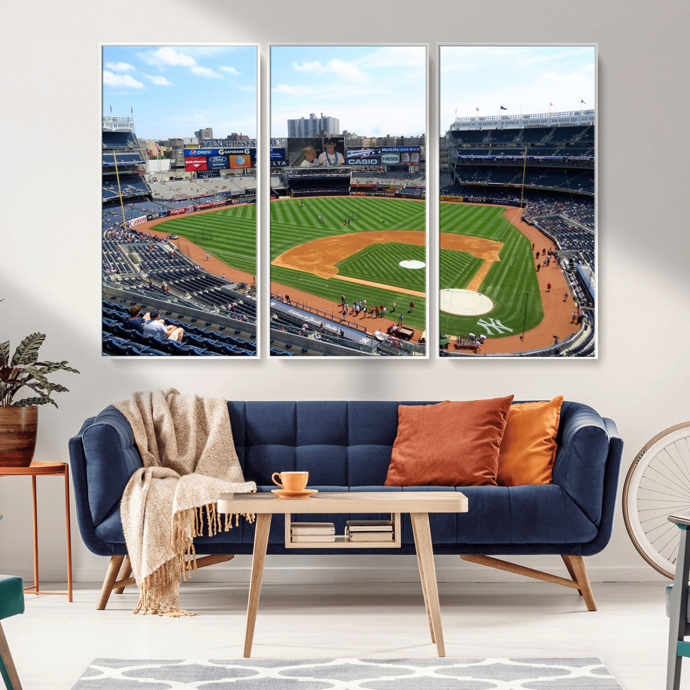 MGV-FC-48X32-3P - Buffalo Bills Stadium Wall Art - Buffalo Bills Decor- NFL Fans Gift, Perfect Sports Decor for Living