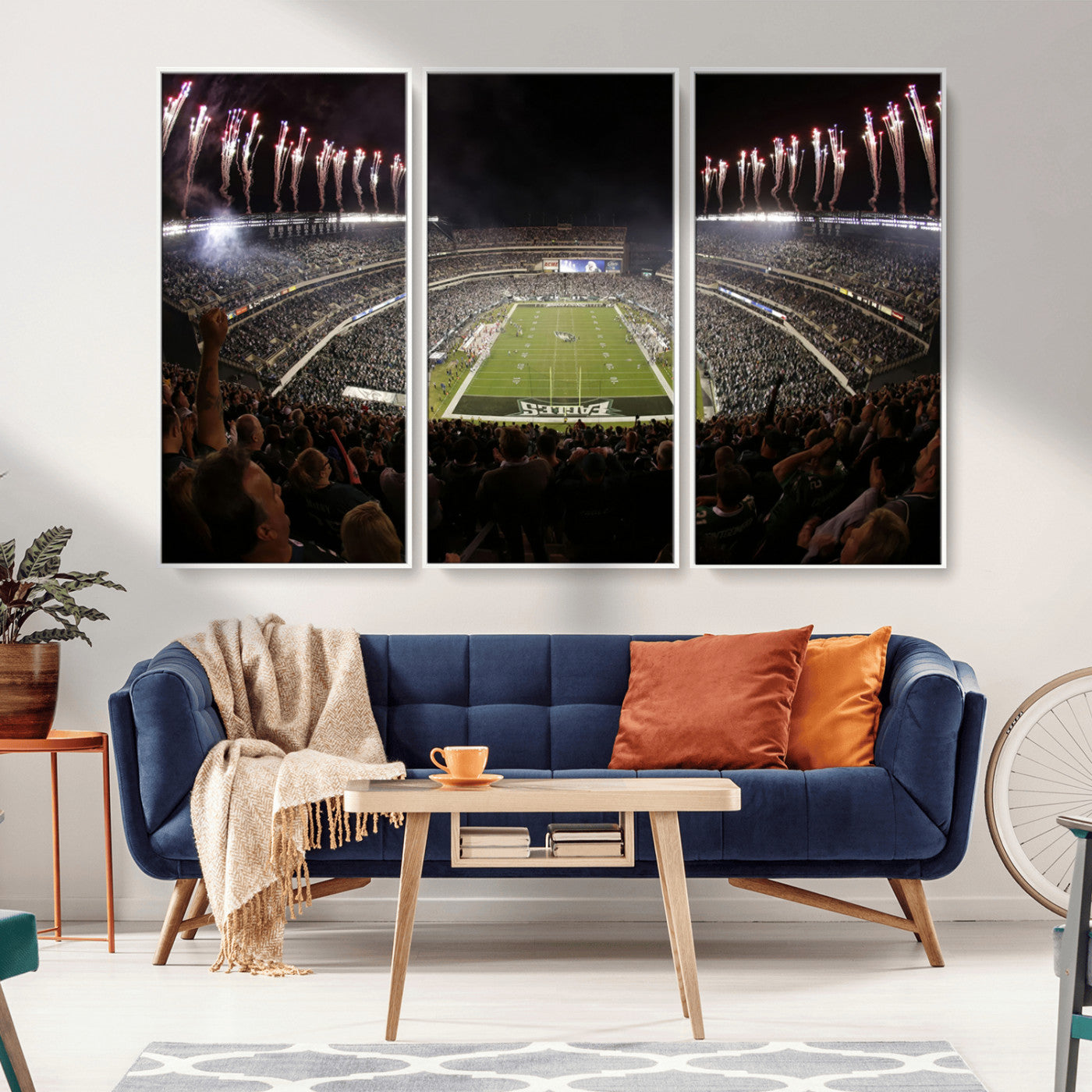 MGV-FC-48X32-3P - Eagles Field Stadium Wall Art - Philadelphia Eagles Football Team Print - Philadelphia Lincoln