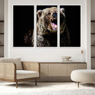 17625-MGV-FC-60X40-3P_White-Grizzly Bear Canvas Print | Wildlife Wall Art for Cabin Decor | Ready to Hang Framed