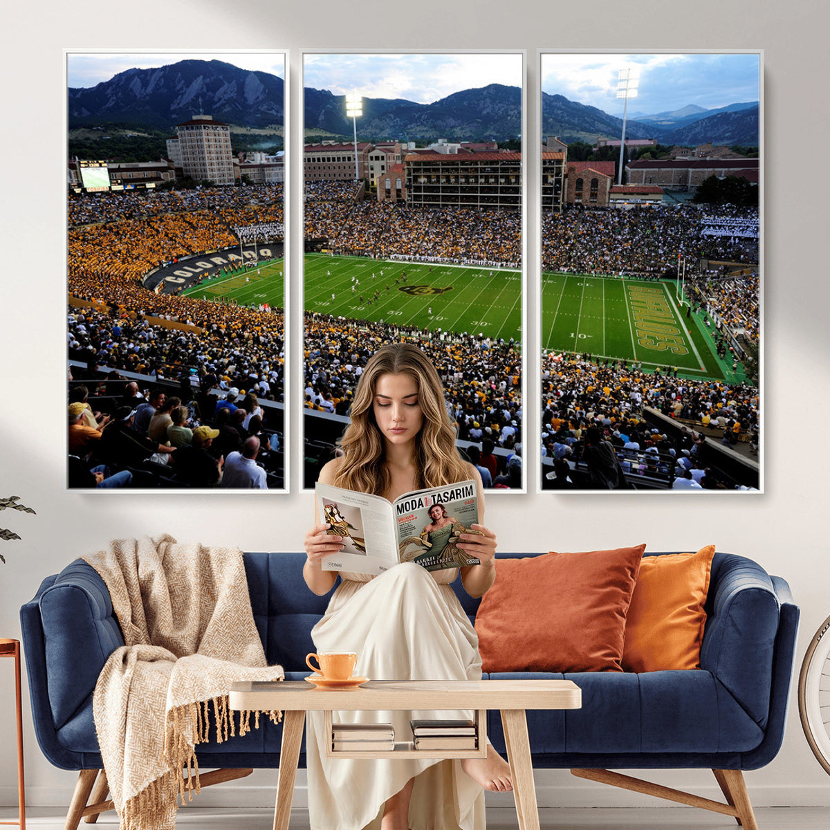 60552-MGV-CV-36X24 - Folsom Field, University of Colorado Buffaloes Football