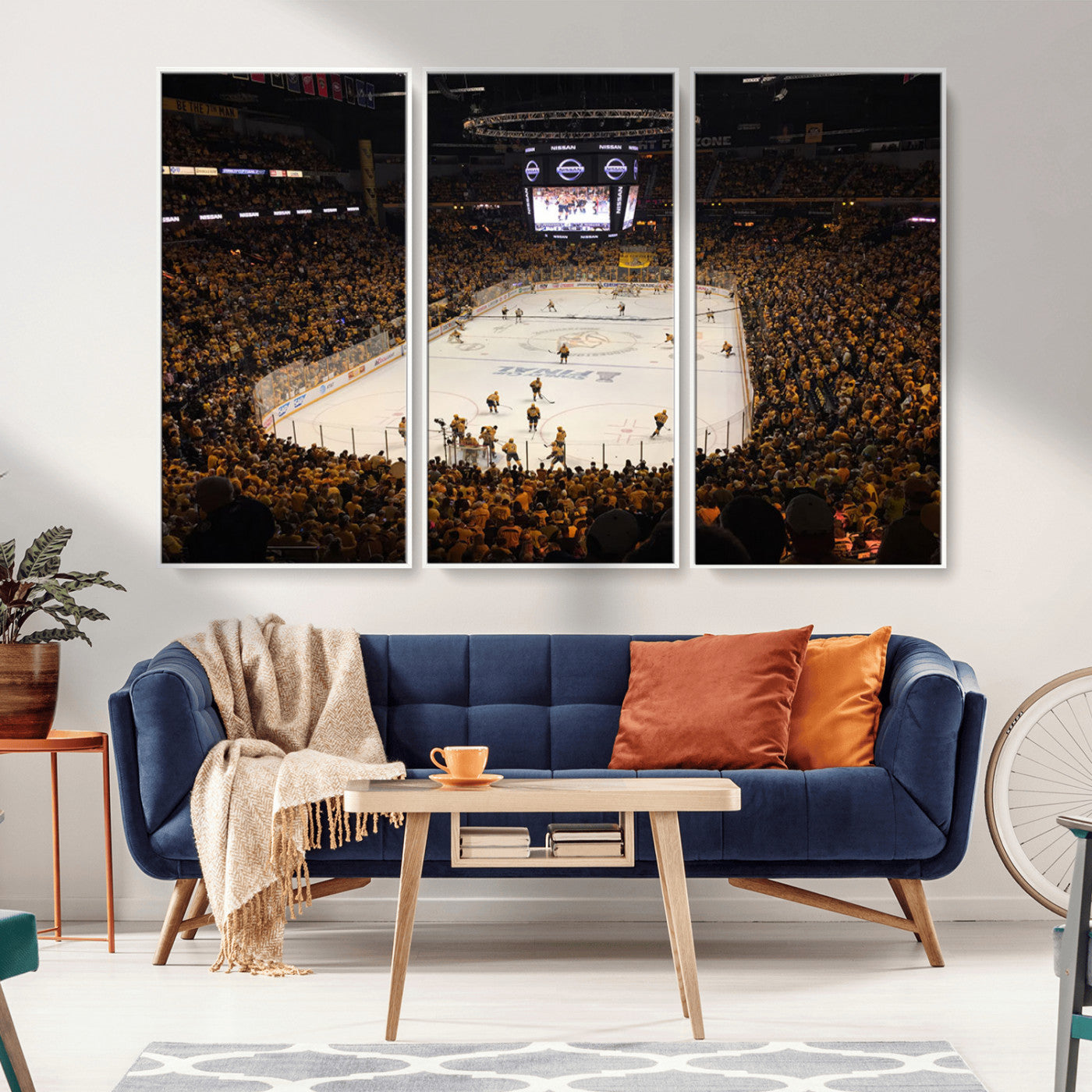 MGV-FC-48X32-3P - Bridgestone Arena - Nashville Predators Hockey Team Print - Nashville Wall Art Canvas Print