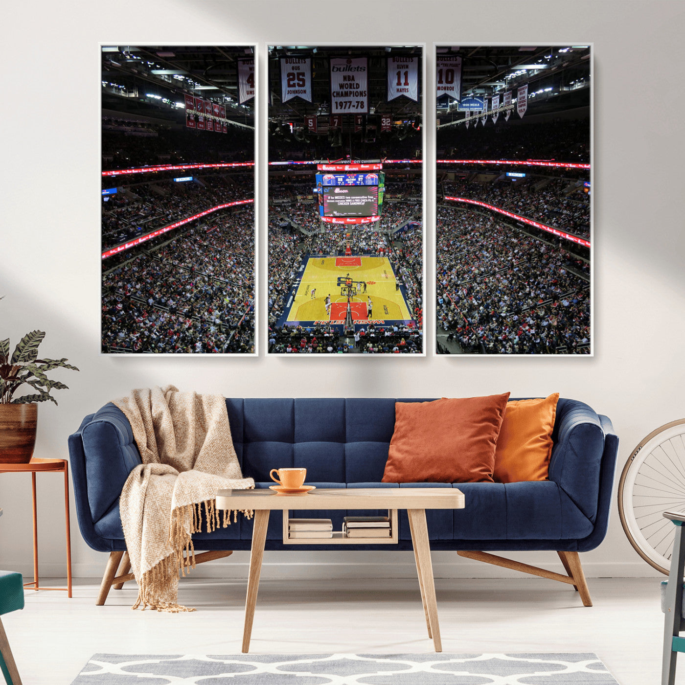 MGV-FC-48X32-3P - Capital One Arena Stadium Wall Art | Canvas Print | Ready to Hang | Washington D.C. Sports Decor