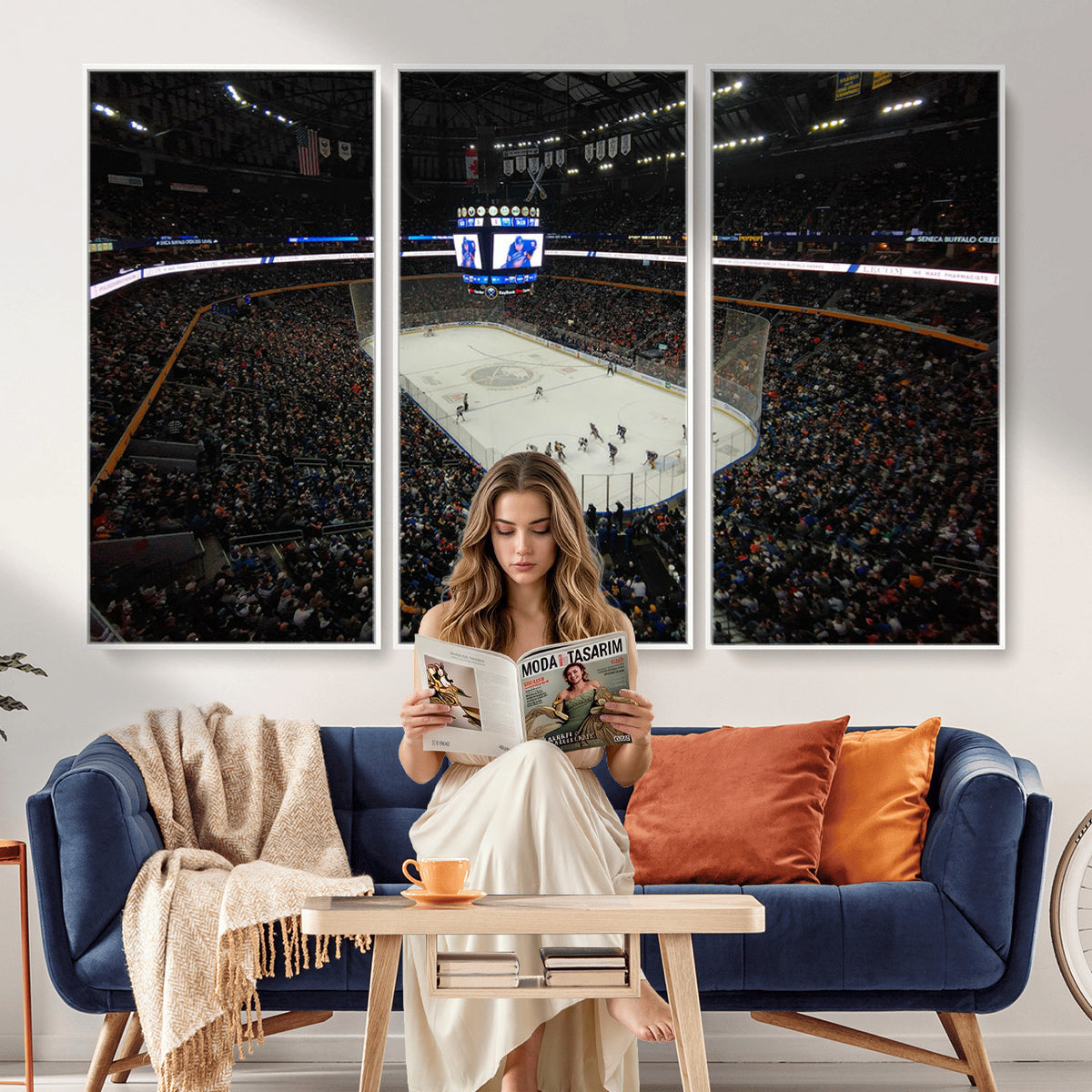 15132-MGV-CV-36X24 - KeyBank Center New York Buffalo Sabres Hockey Stadium Canvas