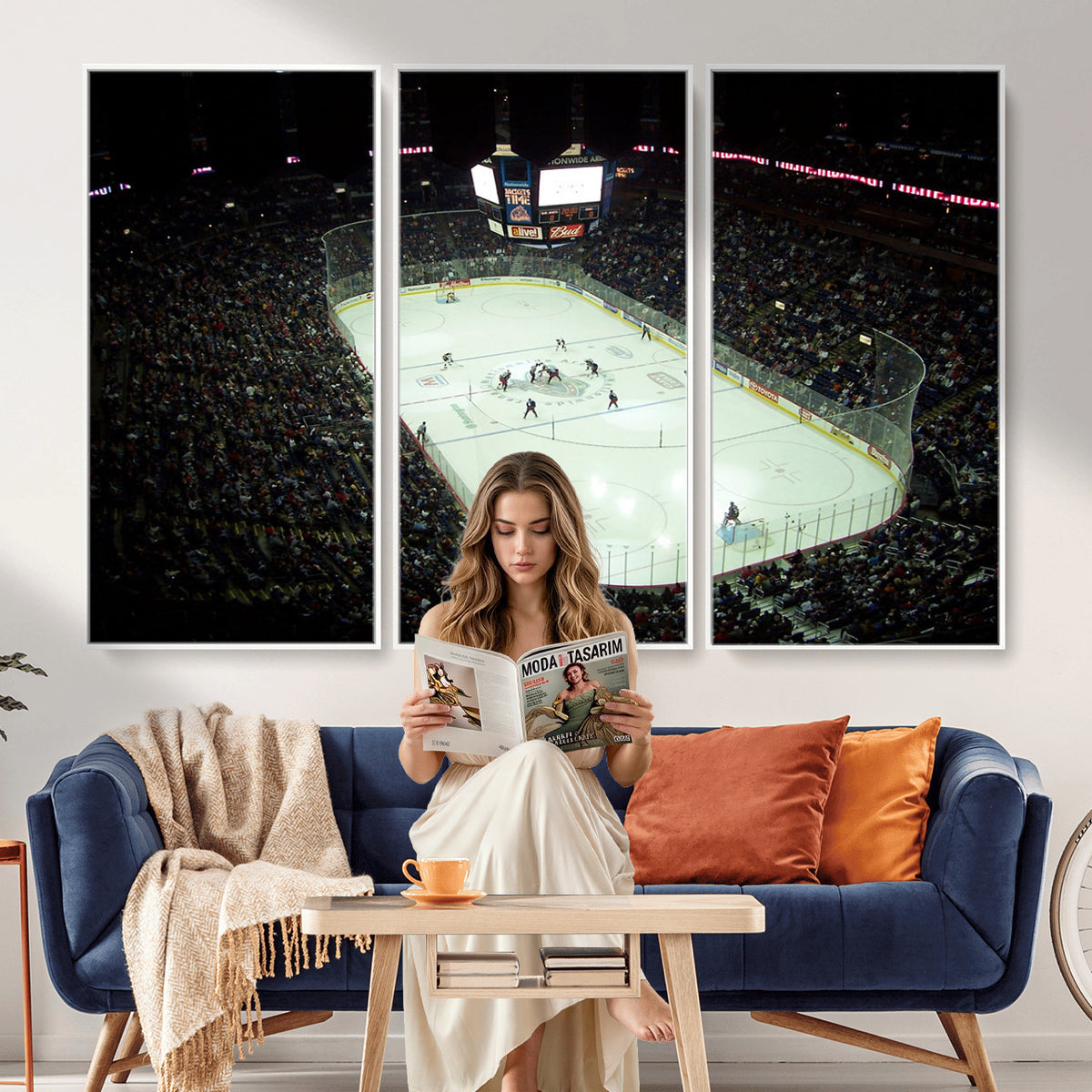 38823-MGV-CV-36X24 - Nationwide Arena Ohio Columbus Blue Jackets Hockey Stadium
