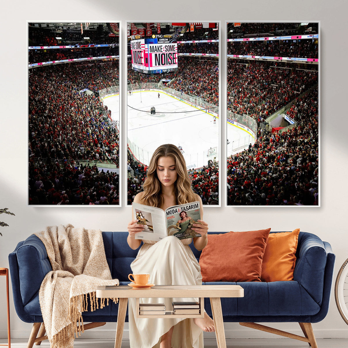 73950-MGV-CV-36X24 - PNC Arena Raleigh North Carolina Hurricanes Hockey Stadium