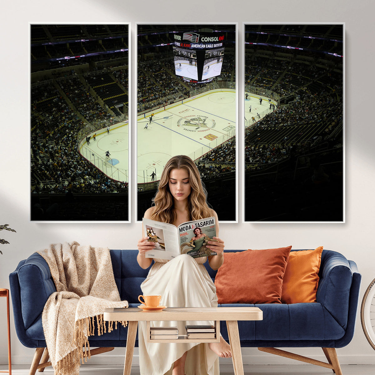 52168-MGV-CV-36X24 - PPG Paints Arena Pennsylvania Pittsburgh Penguins Hockey