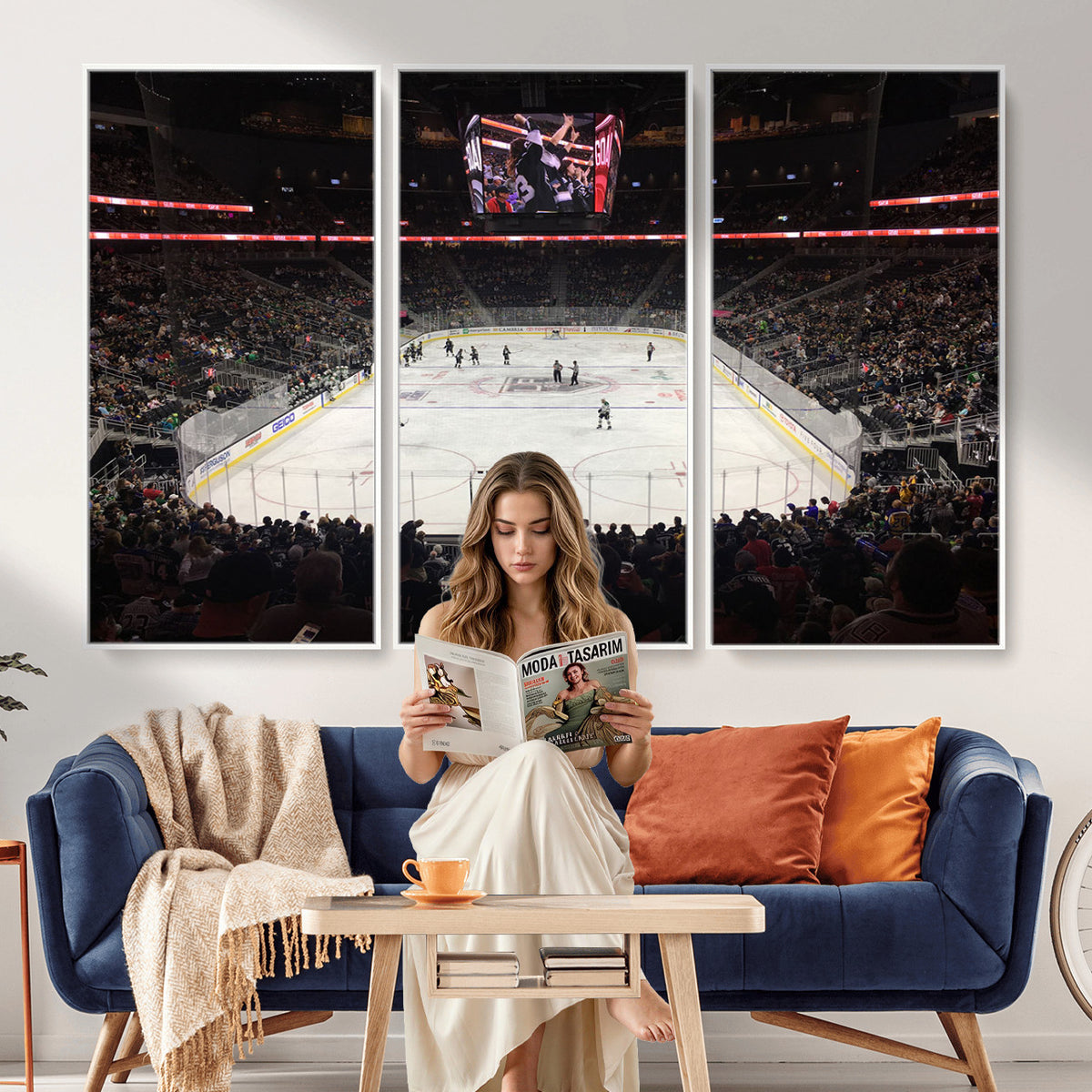 14802-MGV-CV-36X24 - T Mobile Arena Paradise Nevada Vegas Golden Knights Ice Hockey Stadium
