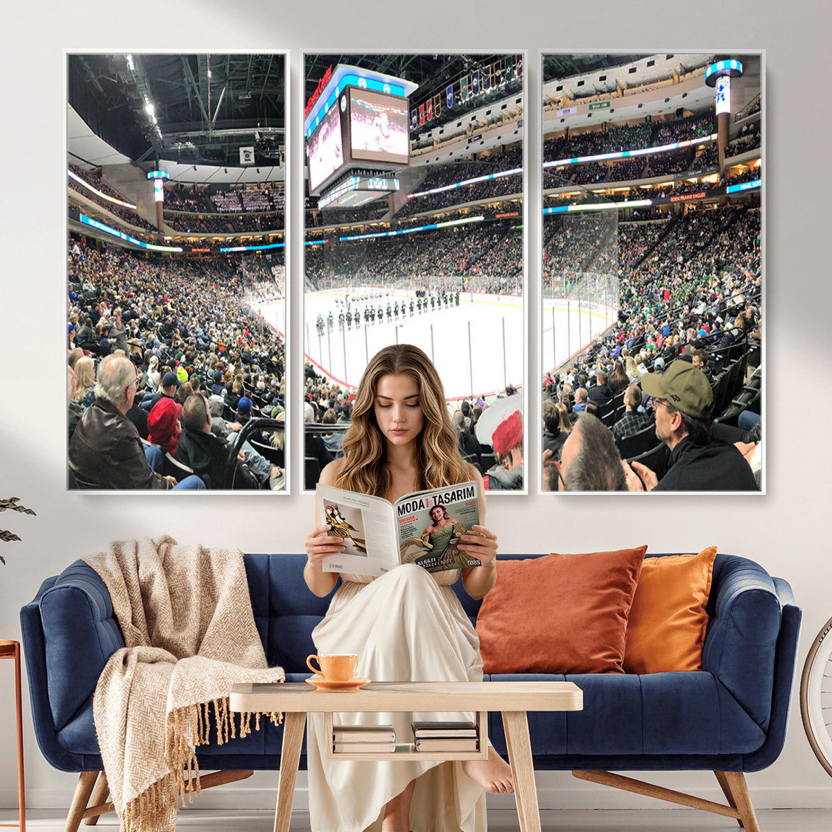 44414-MGV-CV-36X24 - Xcel Energy Center St Paul Minnesota Wild Ice Hockey Stadium