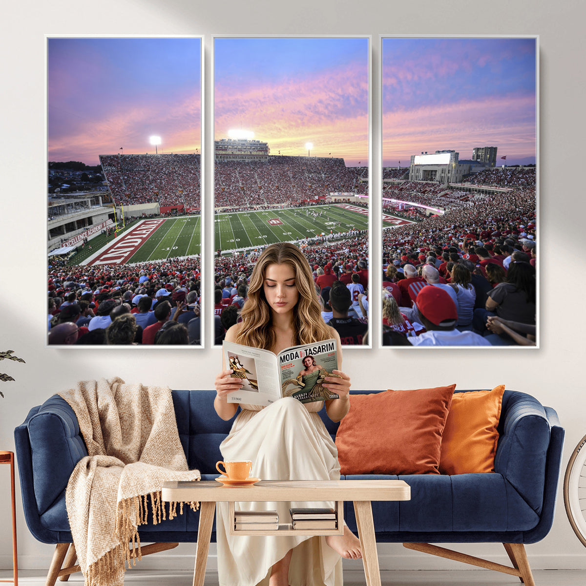 13046-MGV-CV-36X24 - Indiana University Hoosiers Football Team Print
