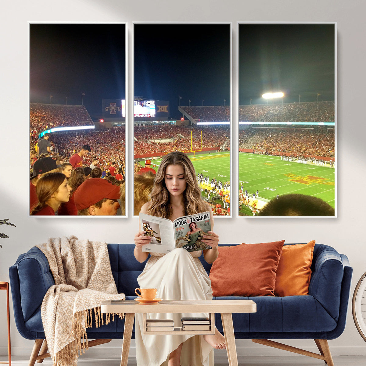 94319-MGV-CV-36X24 - Iowa State University Cyclones Art Print, Jack Trice Stadium Ames