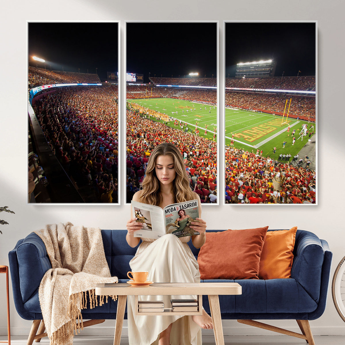35139-MGV-CV-36X24 - Iowa State University Cyclones Canvas Print, Jack Trice Stadium