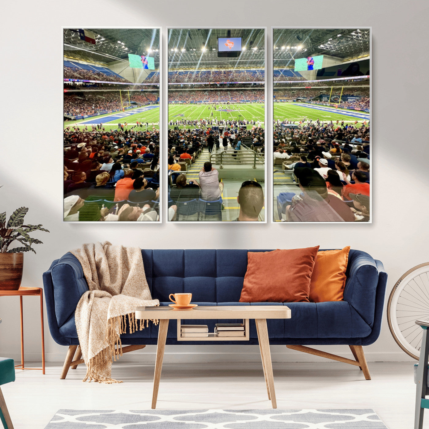 MGV-FC-48X32-3P - The University of Texas at San Antonio Roadrunners Football Team Print - San Antonio Alamodome Wall