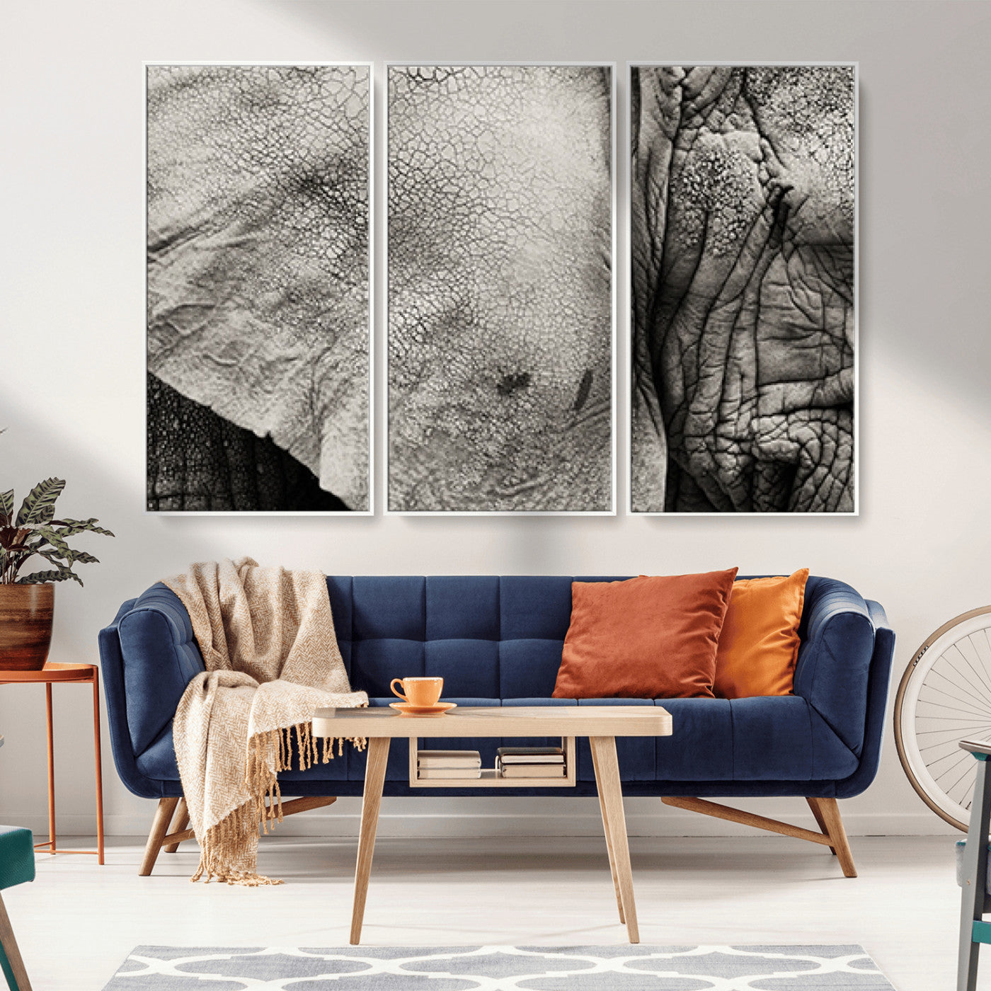MGV-FC-48X32-3P - Elephant Wall Art Canvas Print