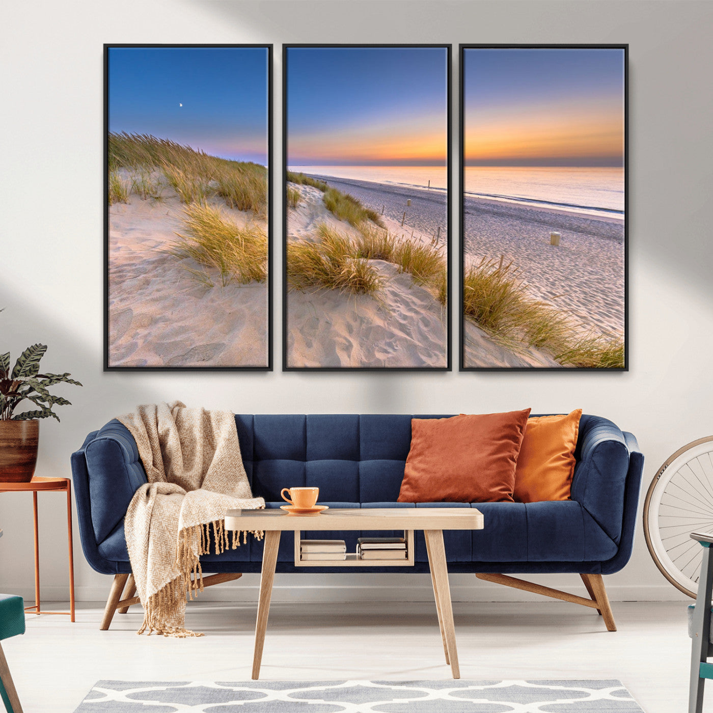 -Sunrise On The Beach Wall Art Canvas Print